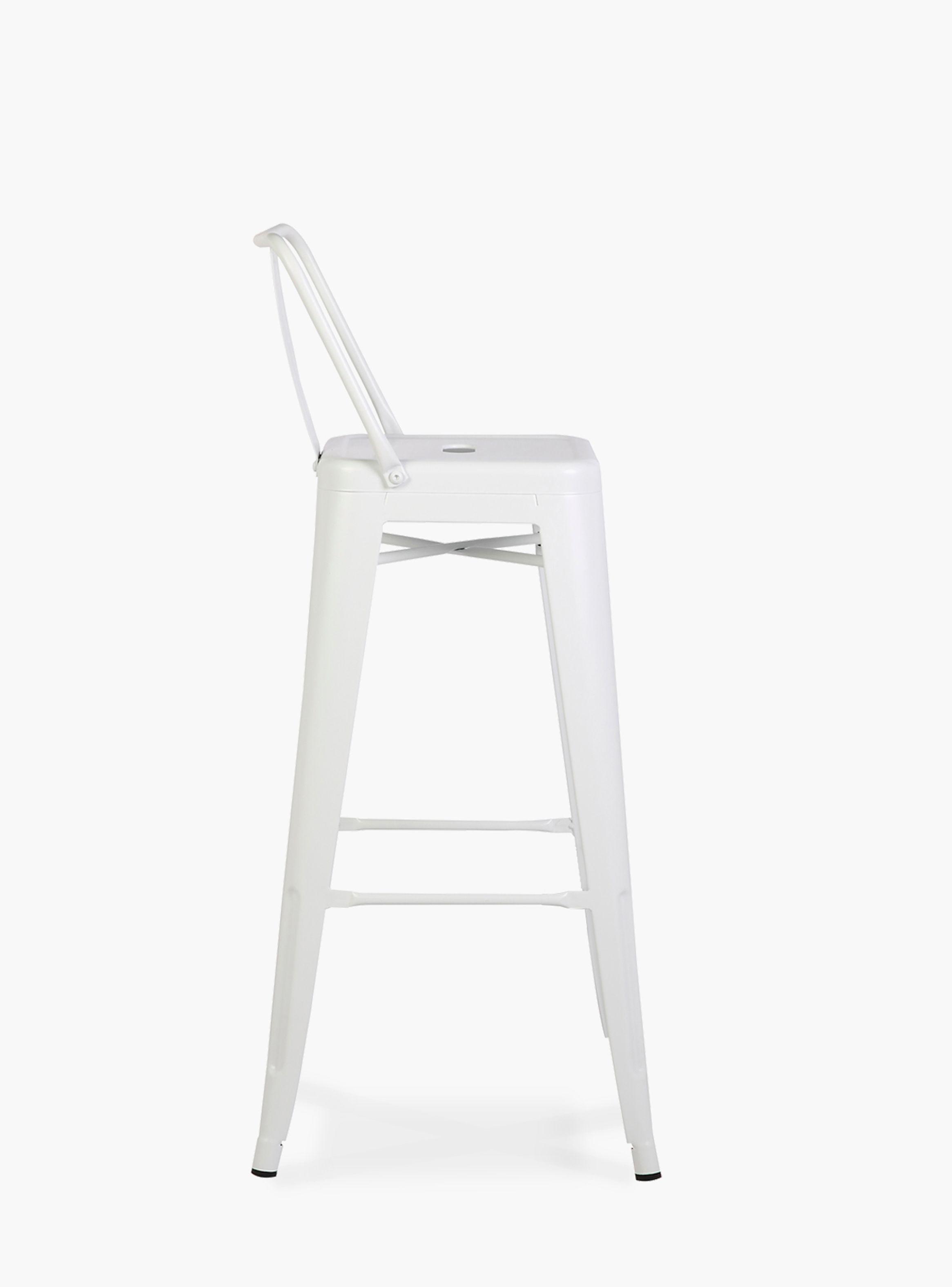 Taburete Alto 77 Tolix c/resp Blanco-2