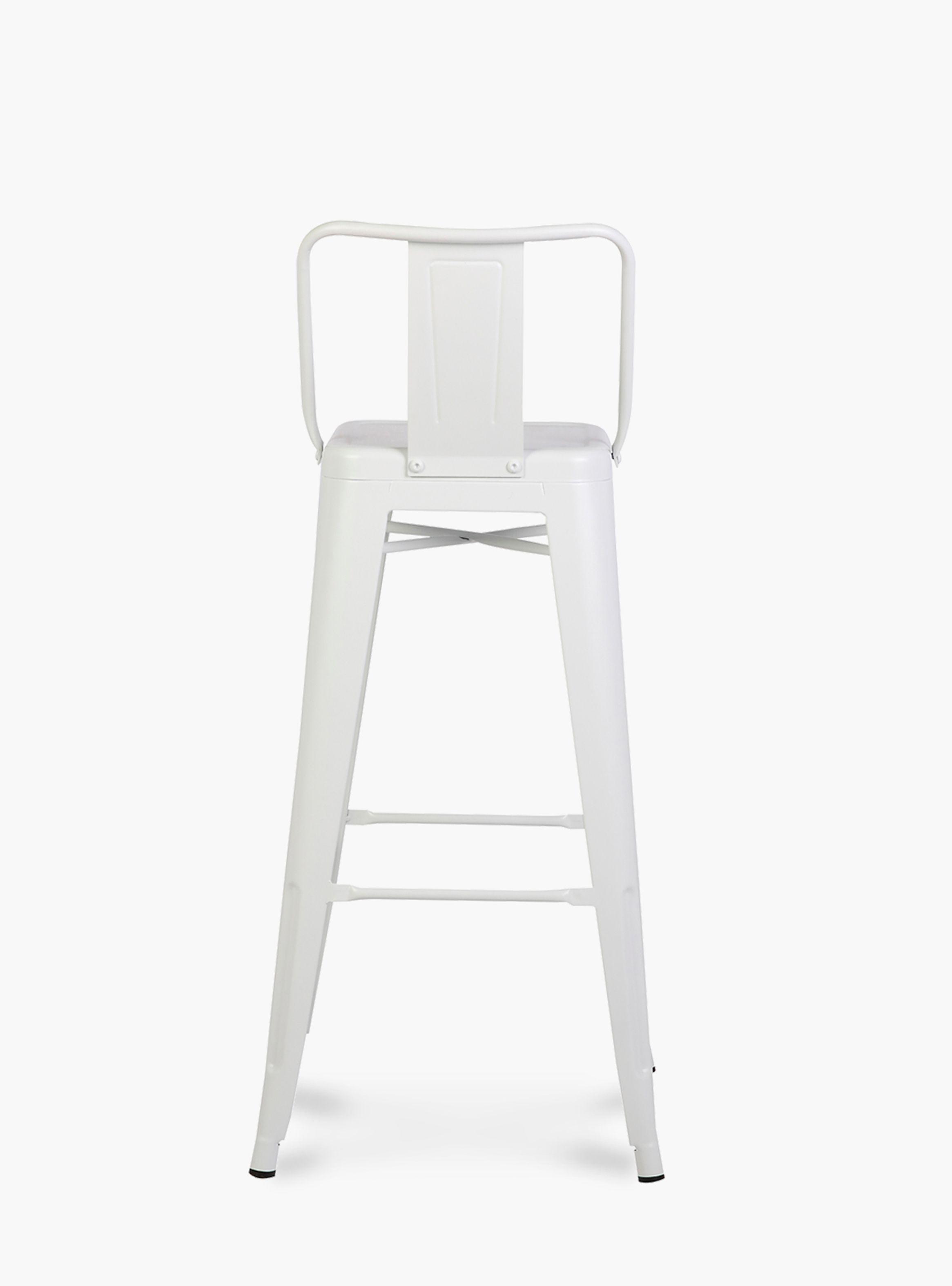 Taburete Alto 77 Tolix c/resp Blanco-3