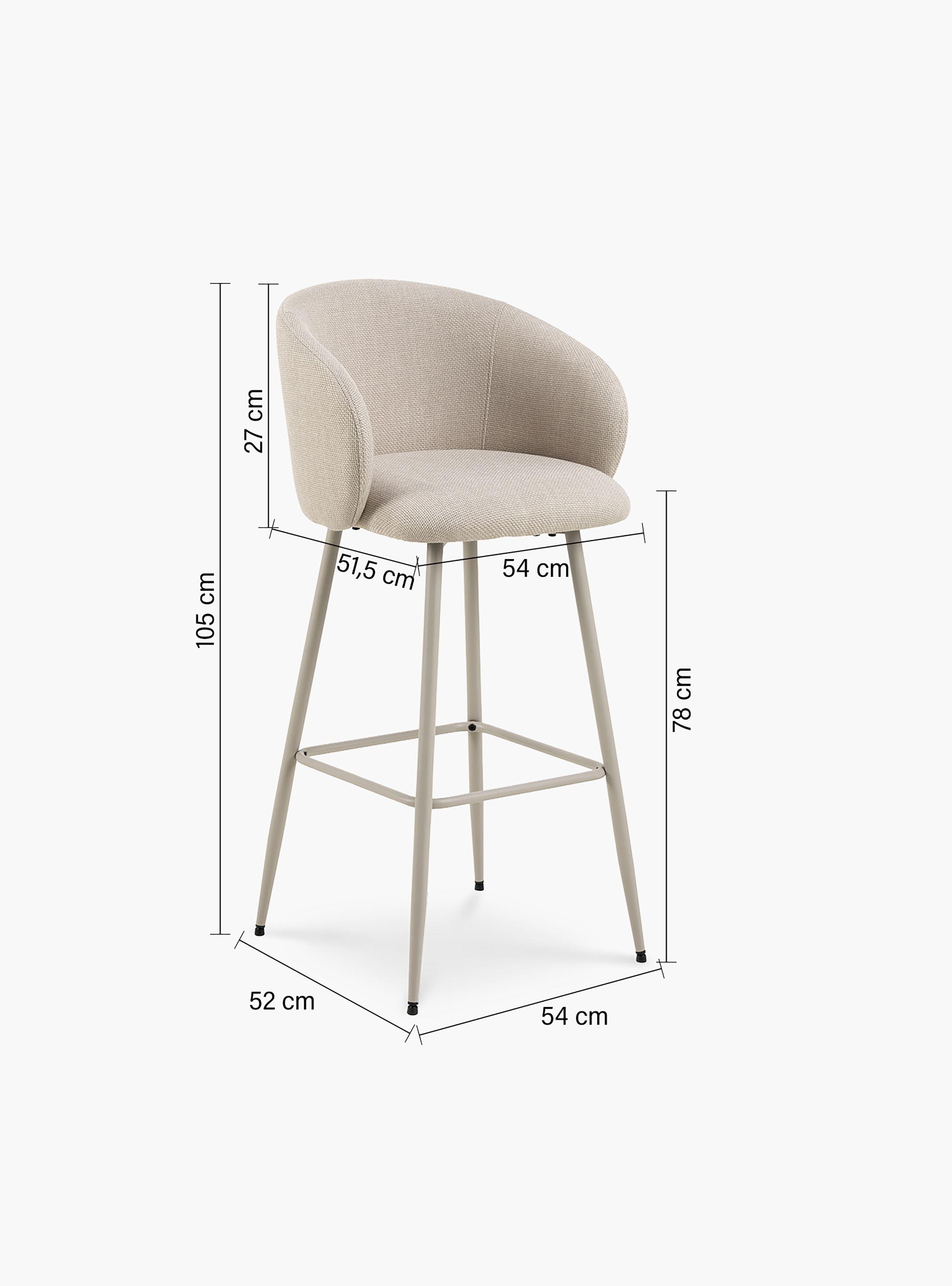 Pack 2 Taburete Eleanor Beige-9