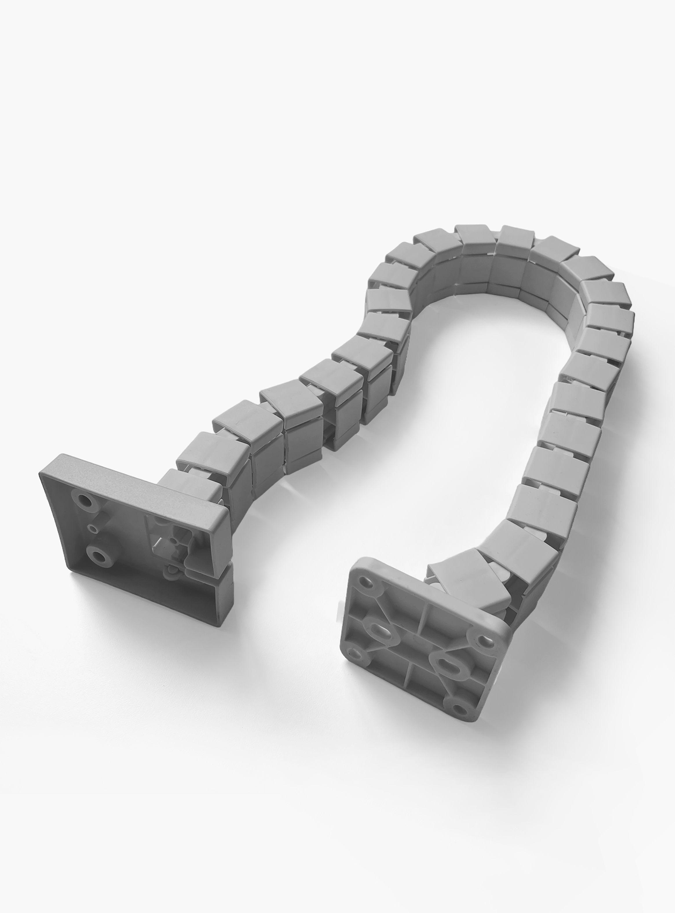 Pasacables Vertebra 80 Gris claro-3