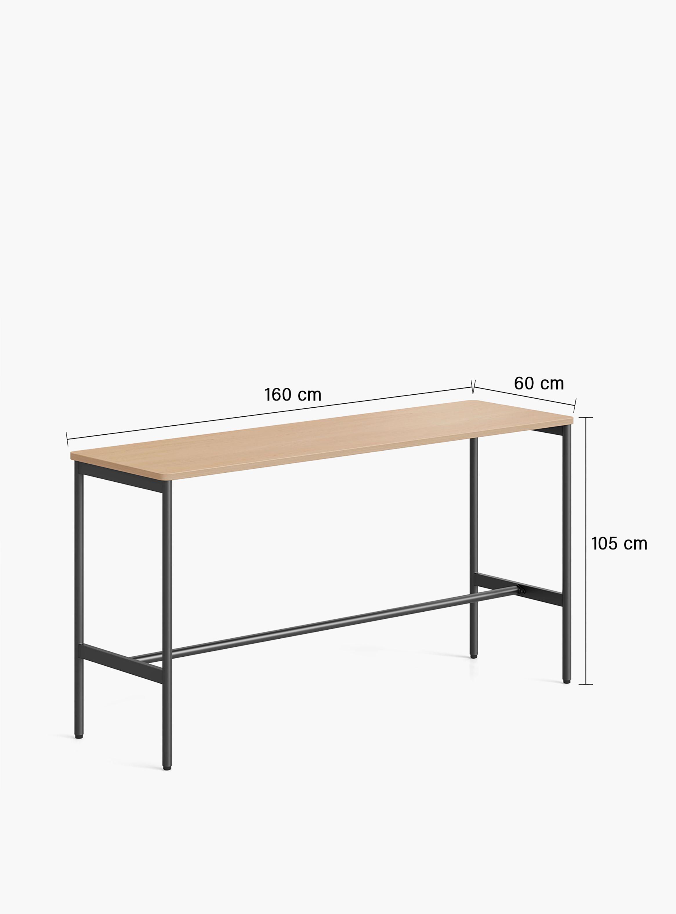 Mesa Oficina Cafetería Astro 160x60 Natura/Gris-2