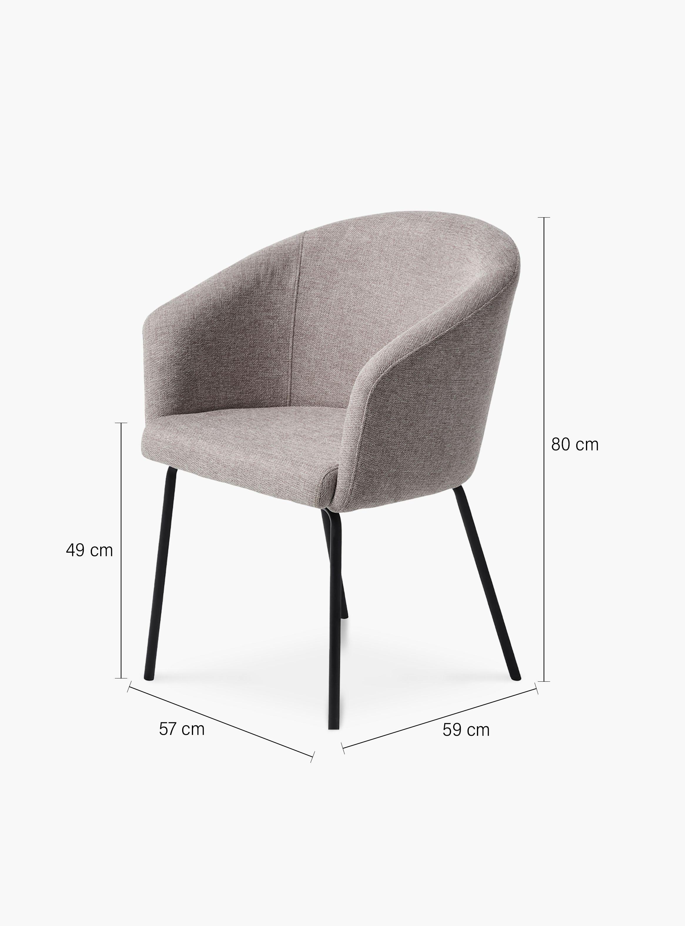 Silla Tapiz Easton Gris claro-8