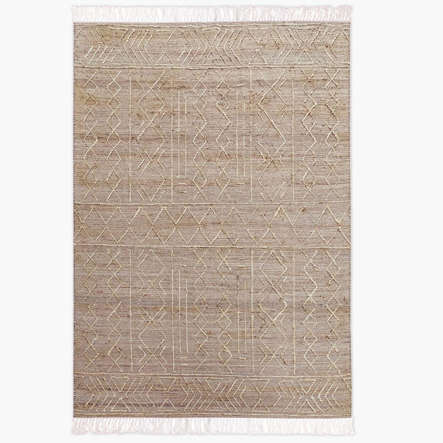 Alfombra Yute/Alg Hirane 300x400 Café-0