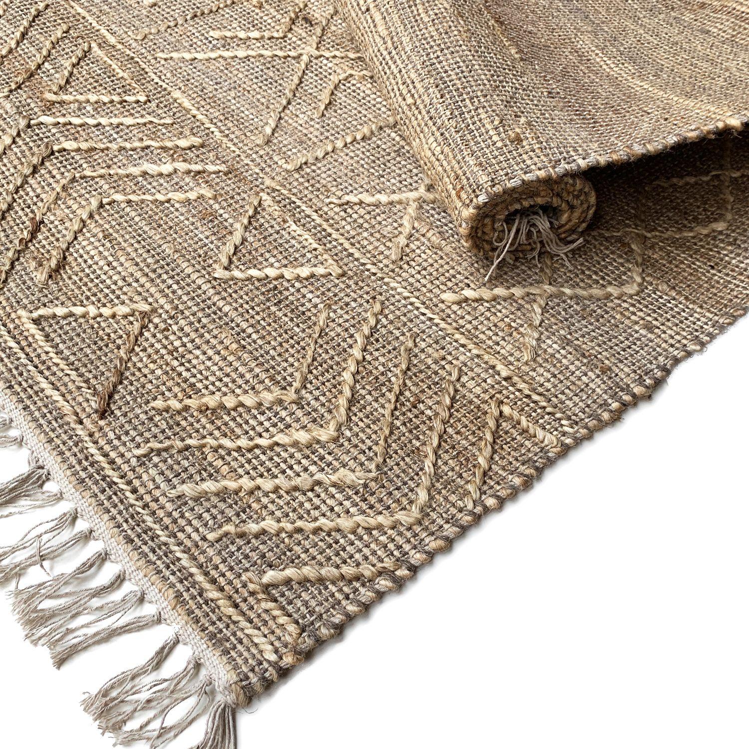 Alfombra Yute/Alg Hirane 300x400 Café-5