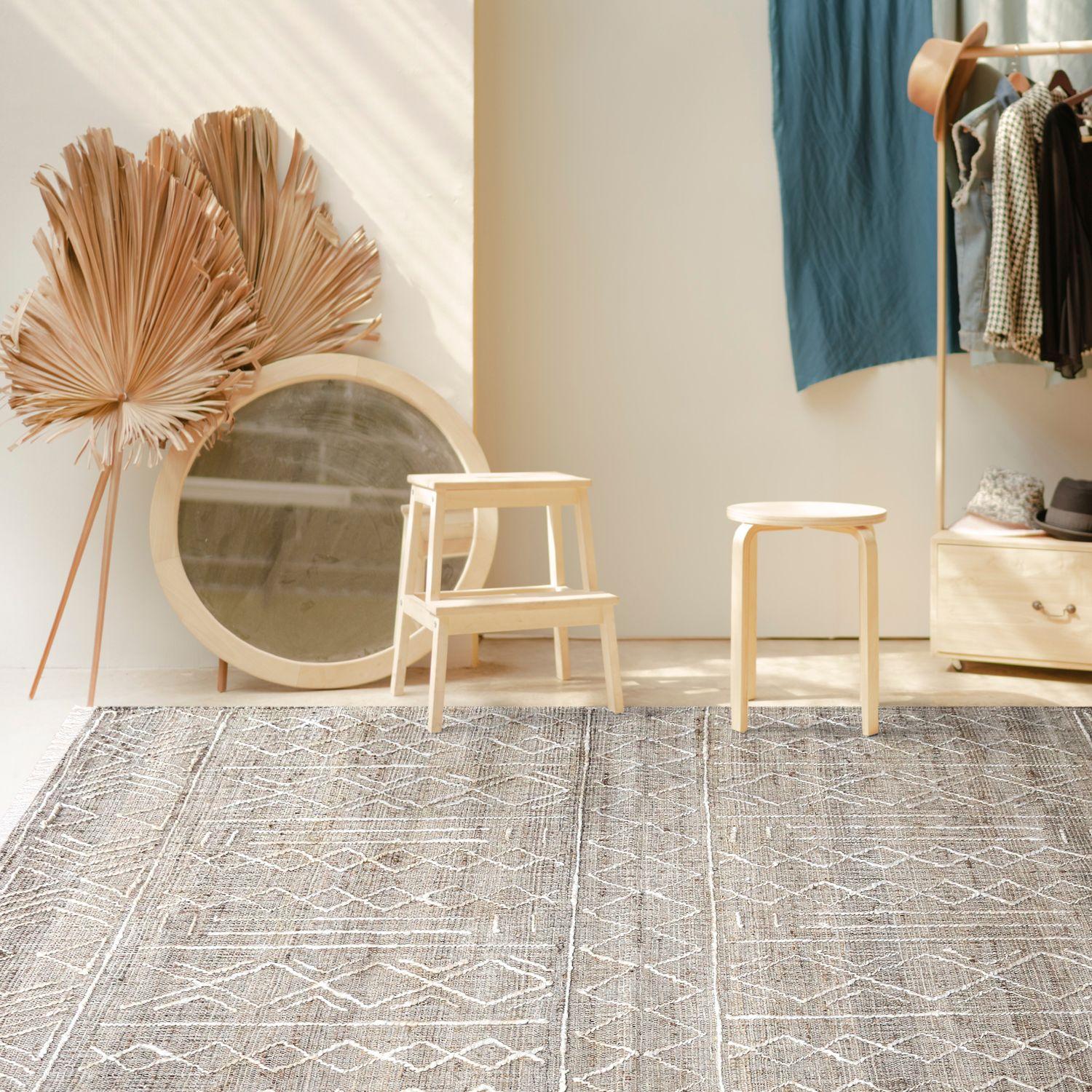 Alfombra Yute/Alg Hirane 300x400 Café-6