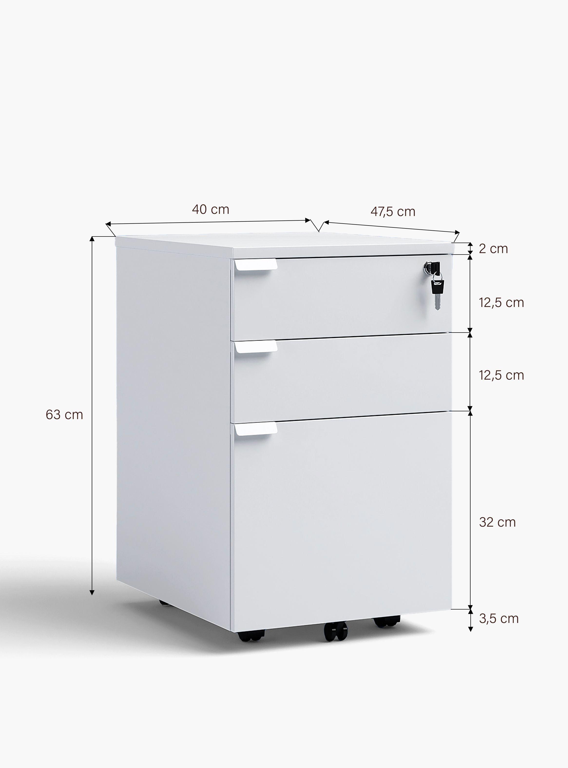 Cajonera Melamina Space BBF Blanco-5