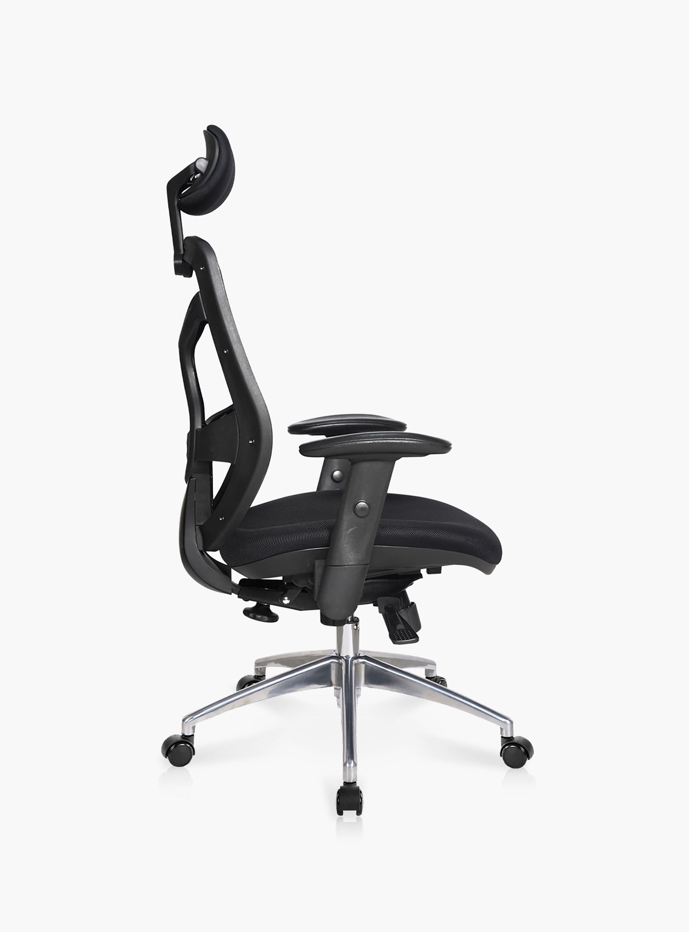 Silla Oficina Identity Base Aluminio con cabecero-2