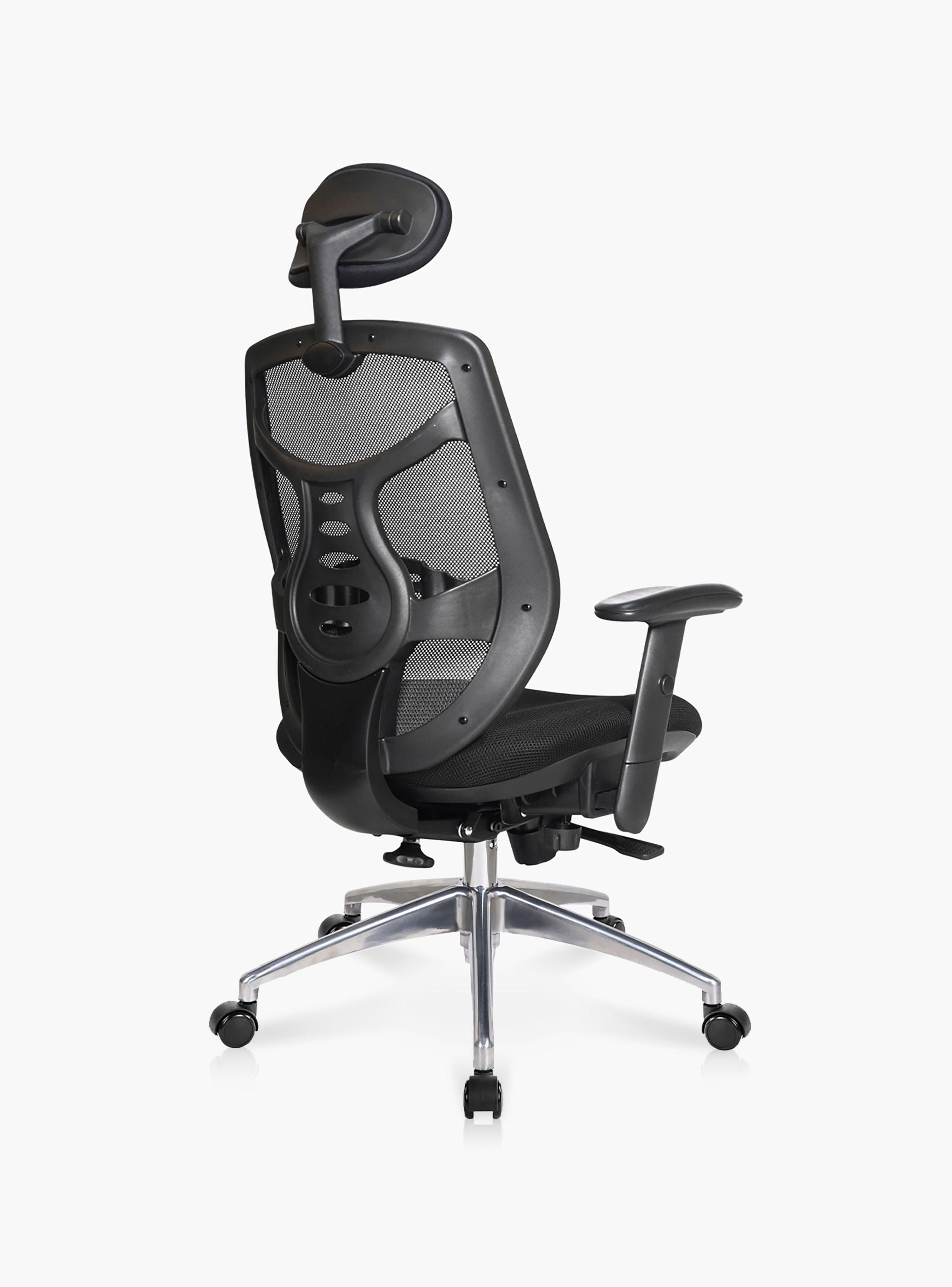 Silla Oficina Identity Base Aluminio con cabecero-3