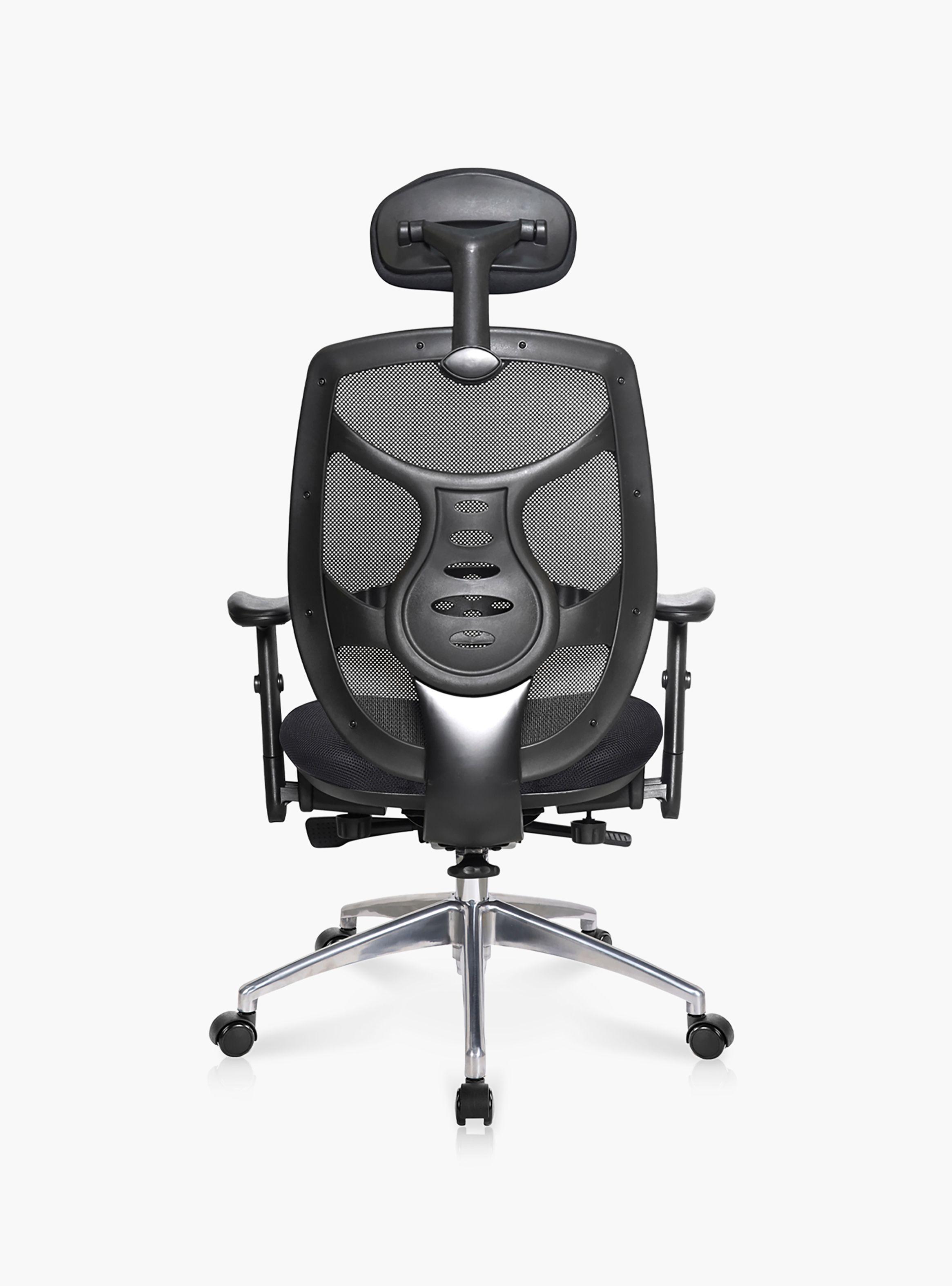 Silla Oficina Identity Base Aluminio con cabecero-4