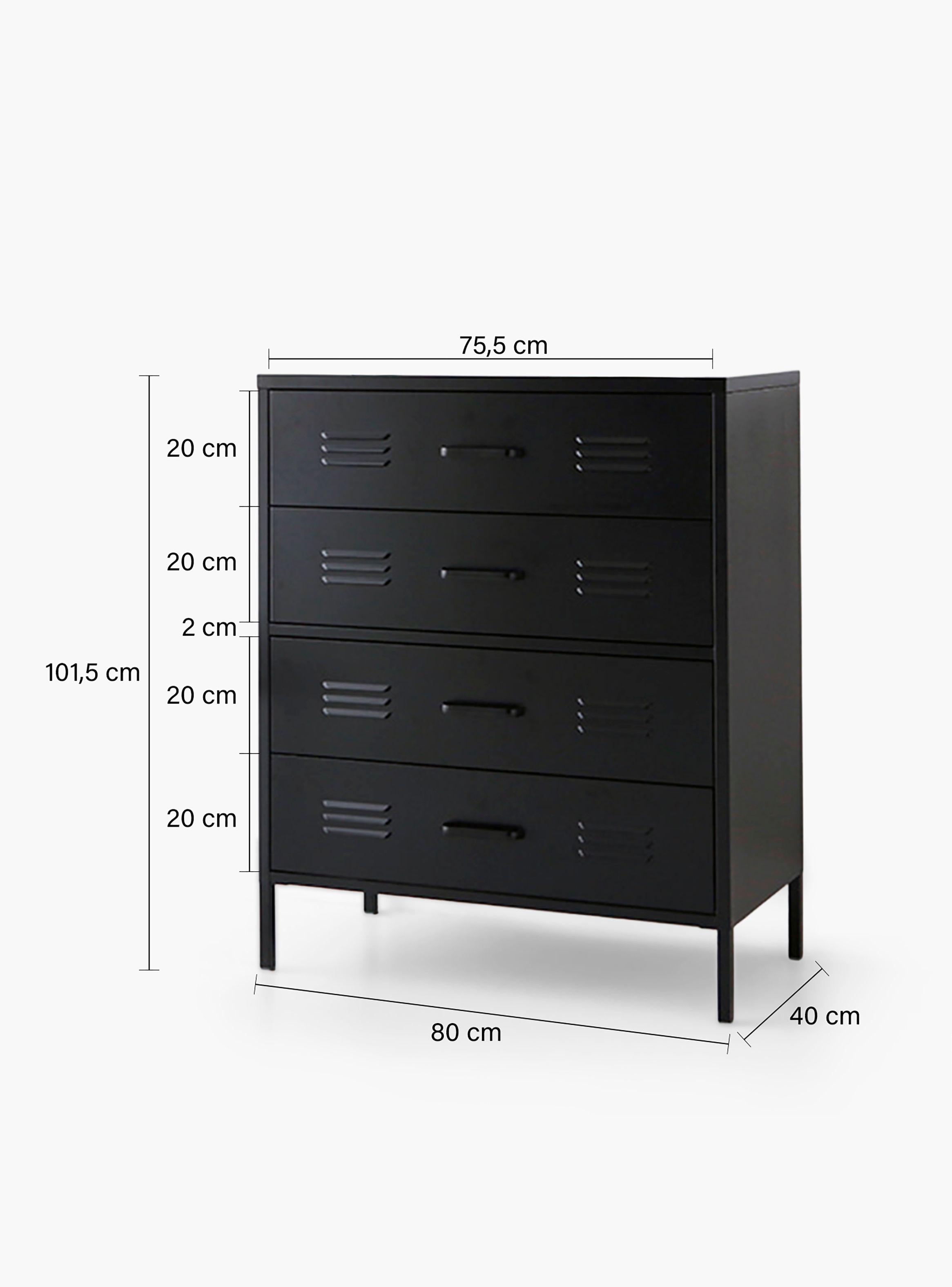 Cómoda Austin Negro-3