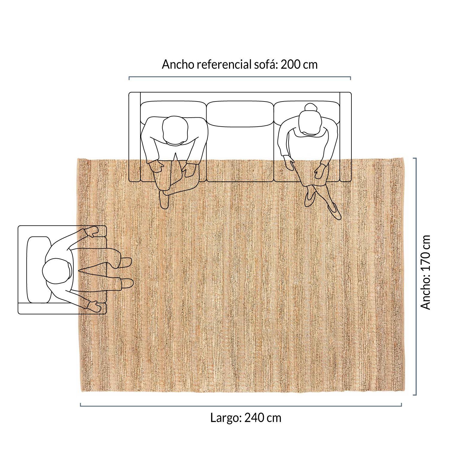Alfombra Yute Sand 170x240-1