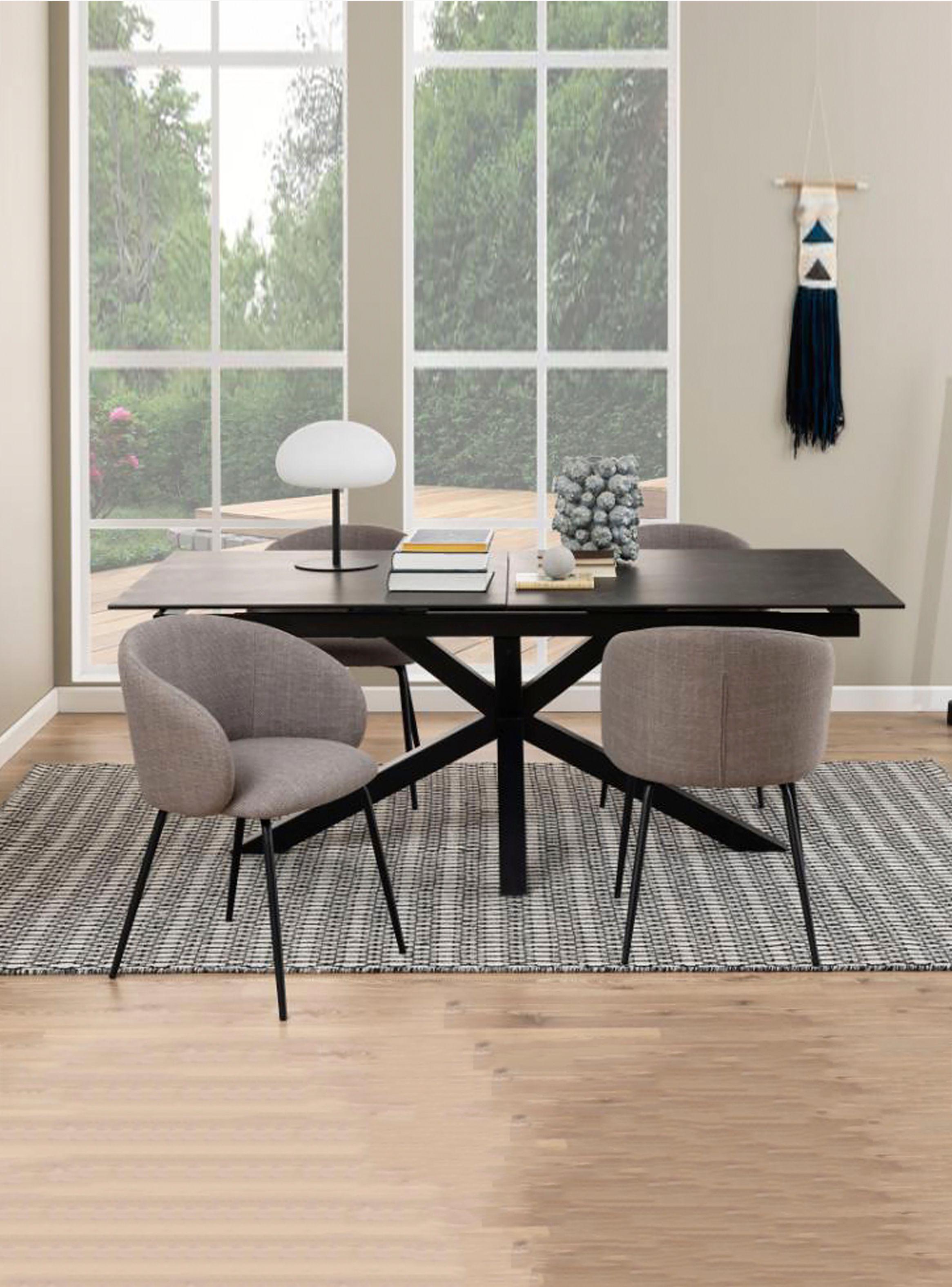 Mesa Comedor Heaven extensible Negro-9