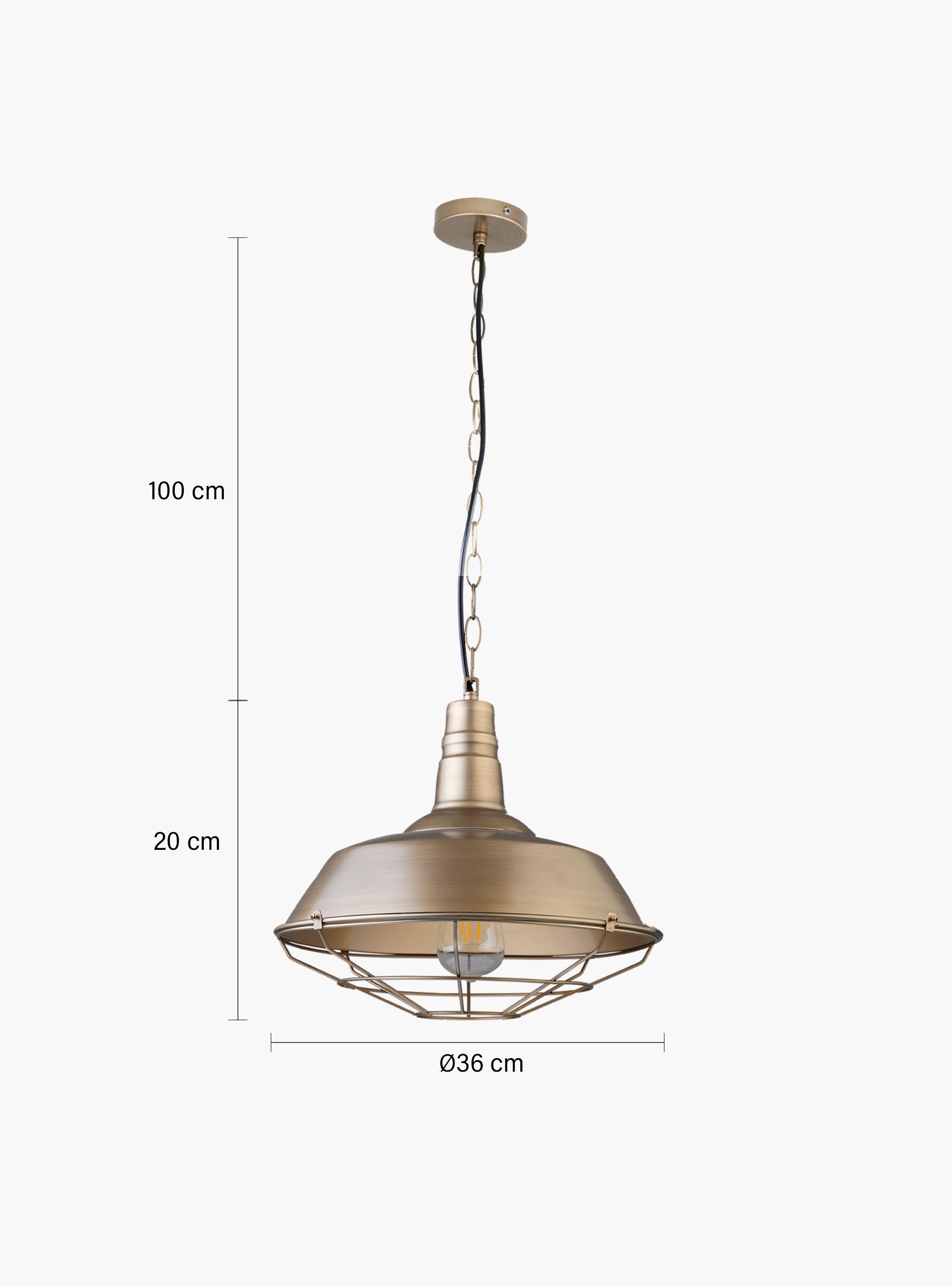 Lámpara de Colgar Dottore Bronce-4