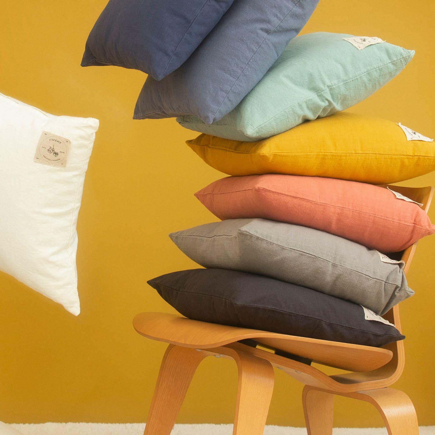 Funda Cojin Algodon Gavema 45x45 Gris Oscuro-2