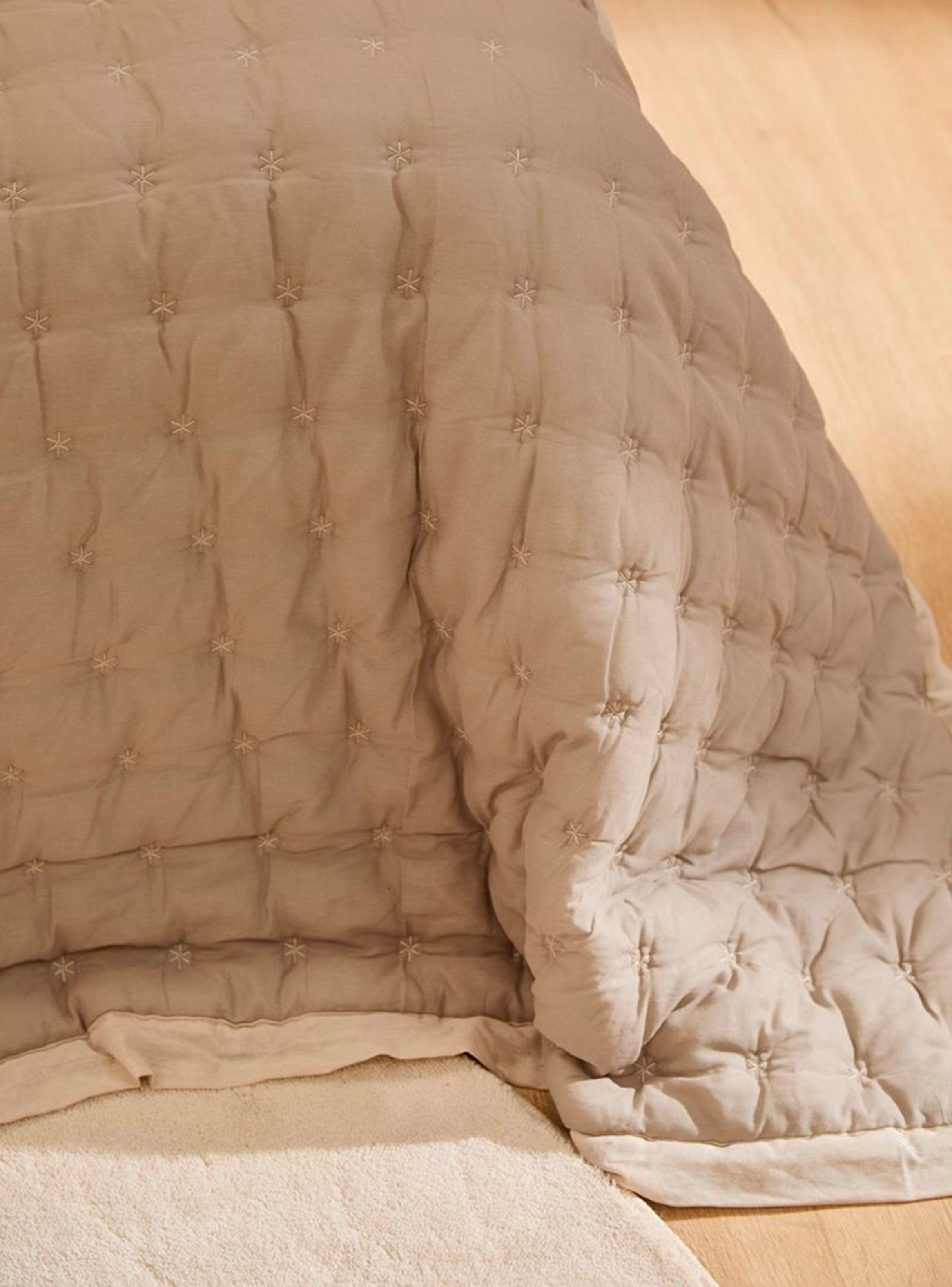 Colcha Nimes 240x260 Beige (Cama 2 plazas o Queen)-5