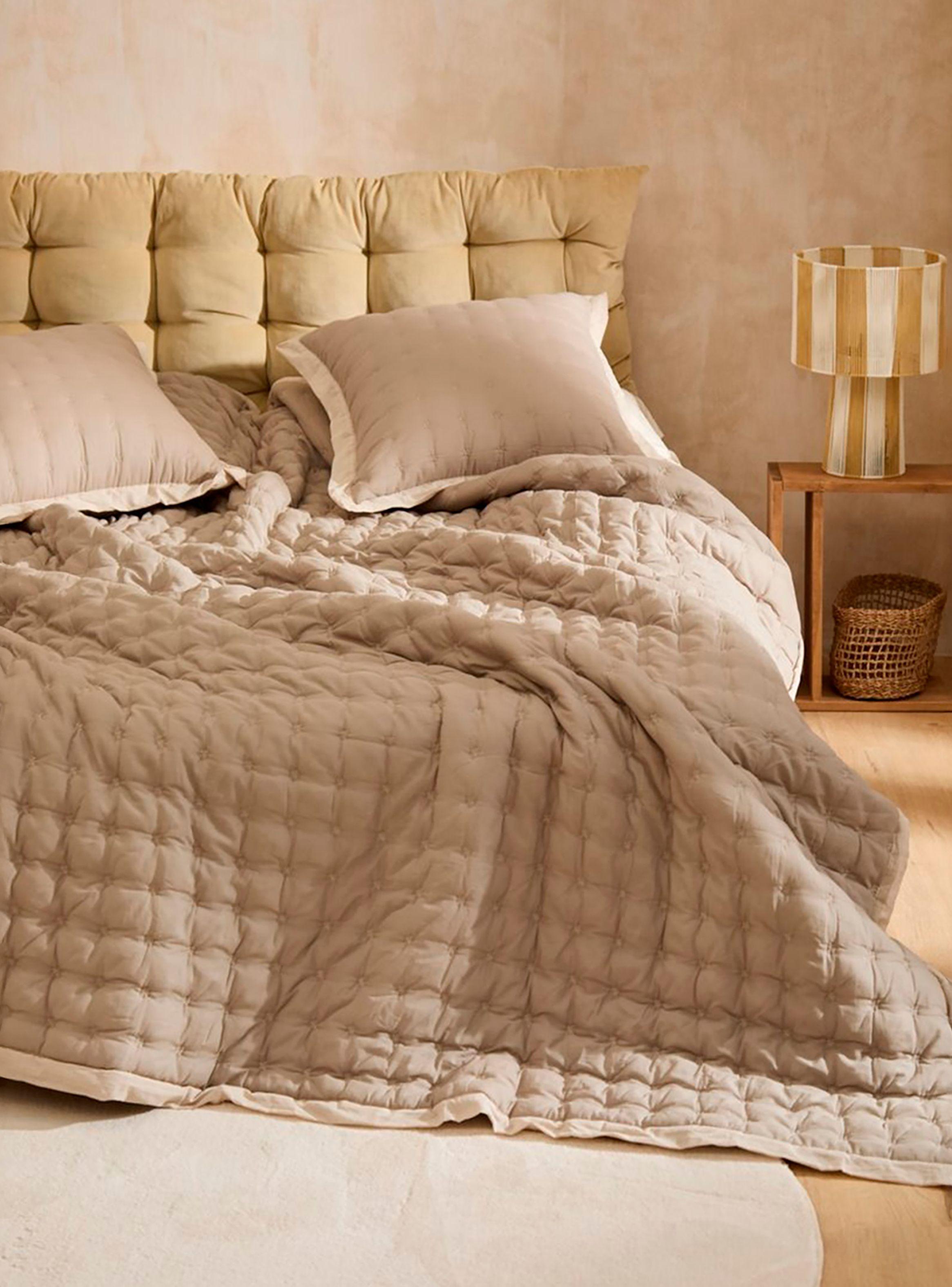 Colcha Nimes 240x260 Beige (Cama 2 plazas o Queen)-6