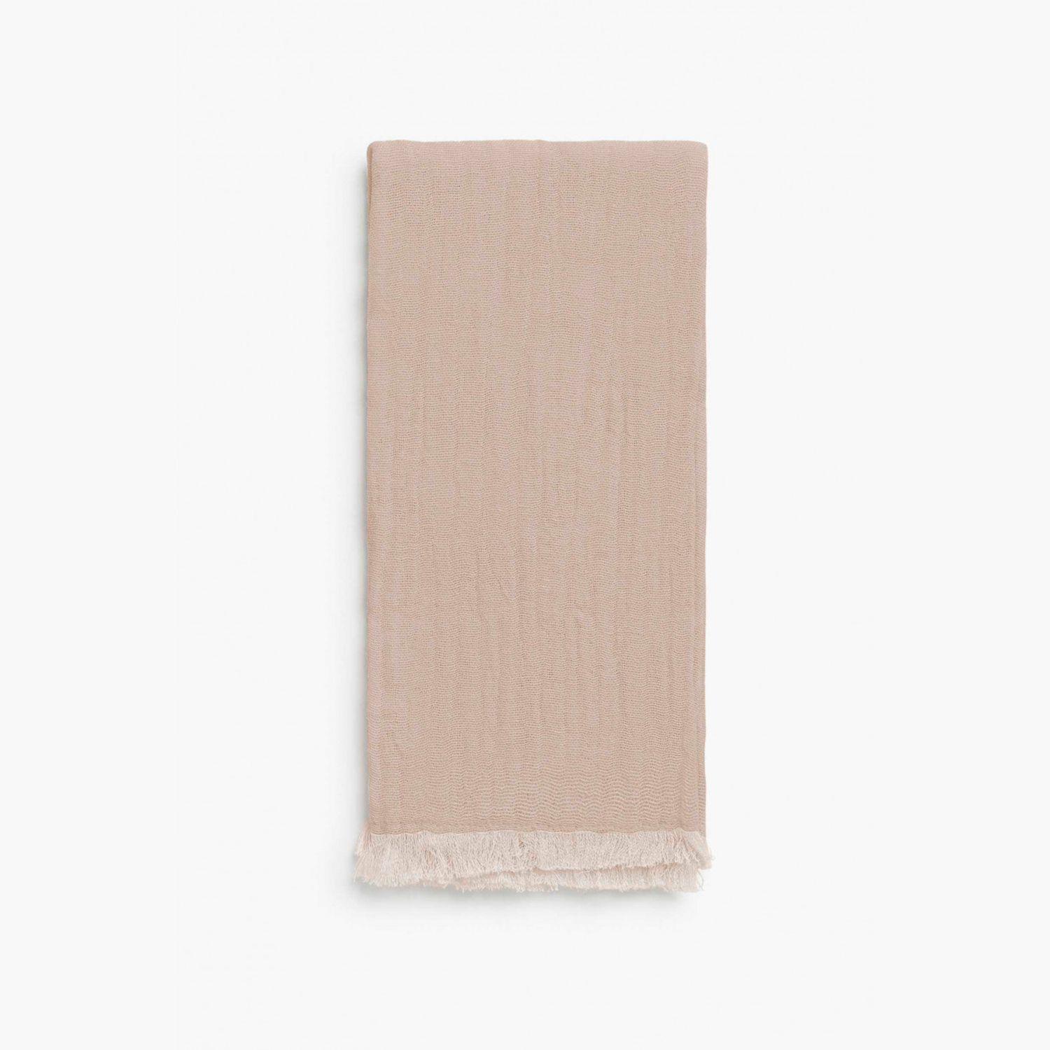 Set 4 Servilletas Algodon Layer 45x45 Arena-1