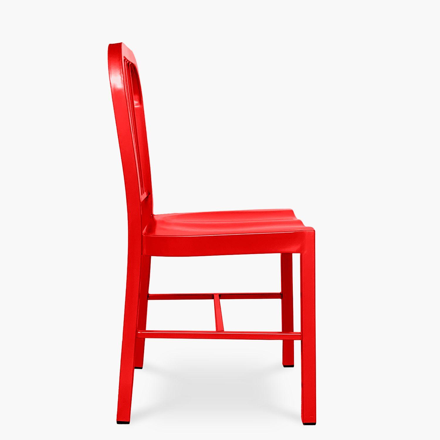 Silla Metálica Navy Rojo-6