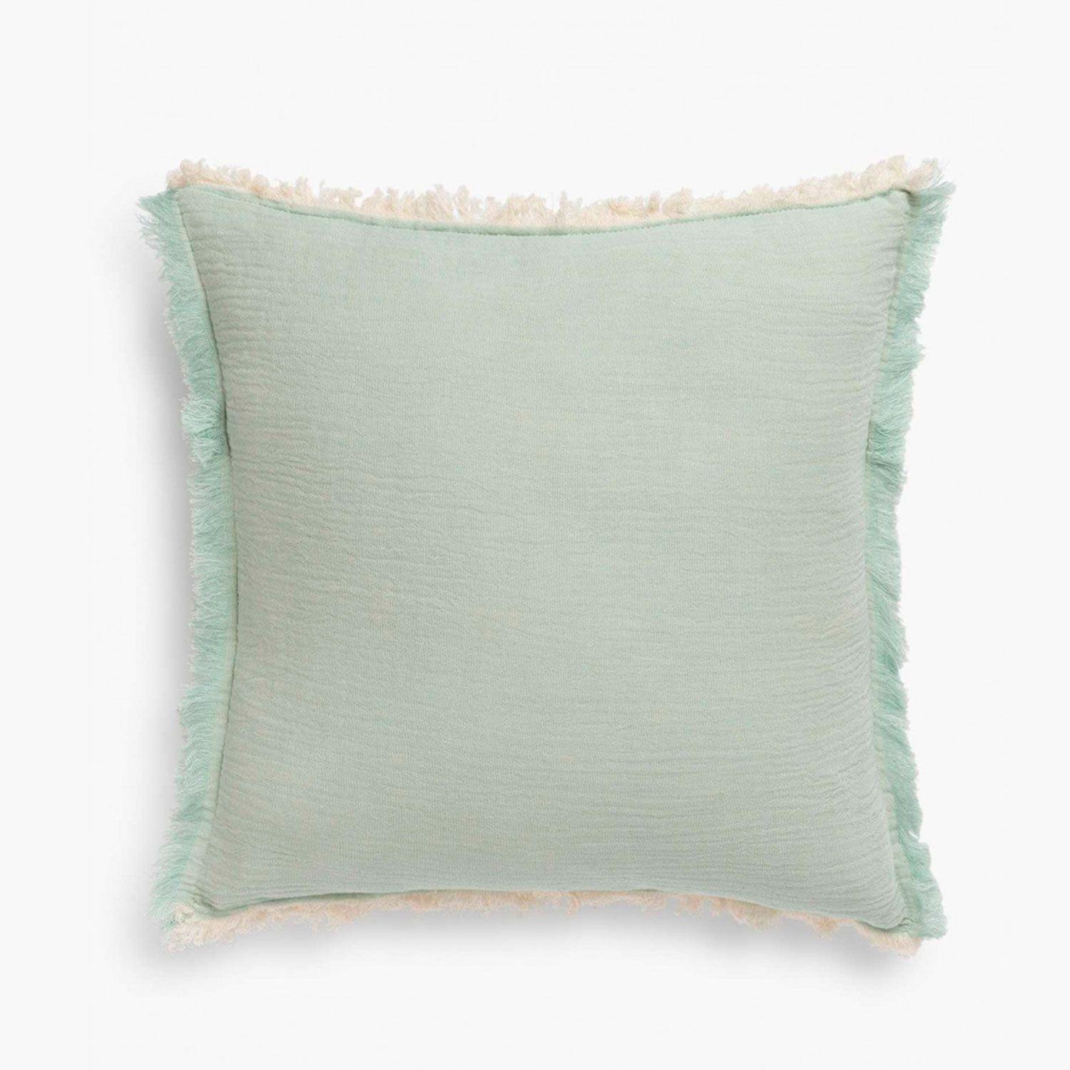 Funda Cojin Algodon Layer 60X60 Menta-0