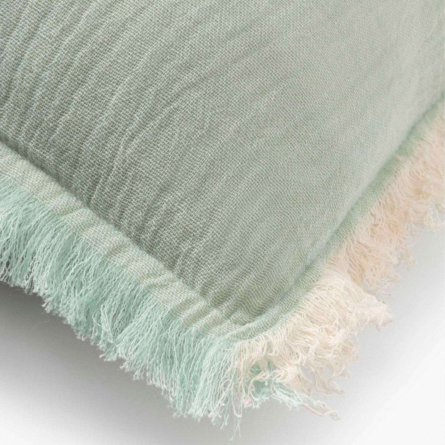 Funda Cojin Algodon Layer 60X60 Menta-2