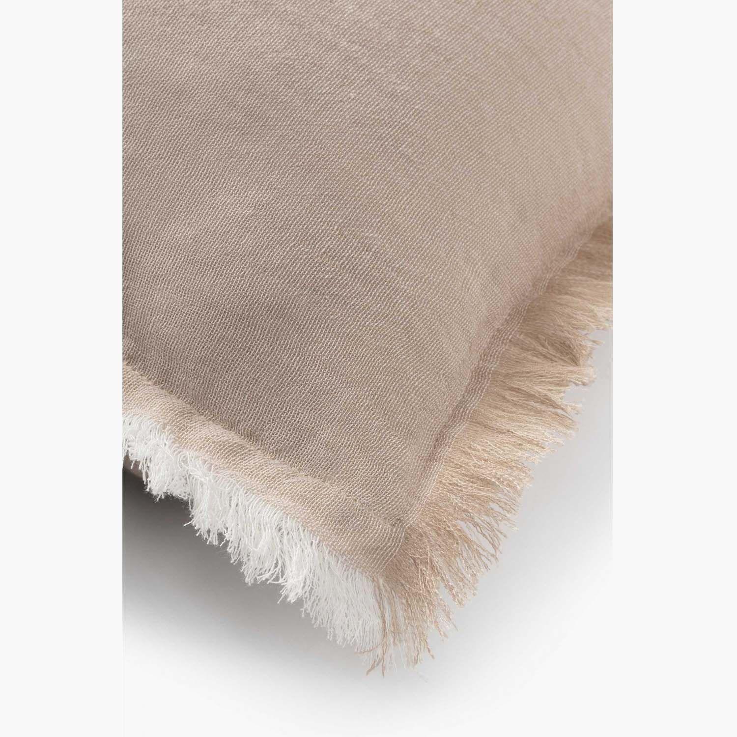 Funda Cojín Algodón Layer 30x60 Taupe-2