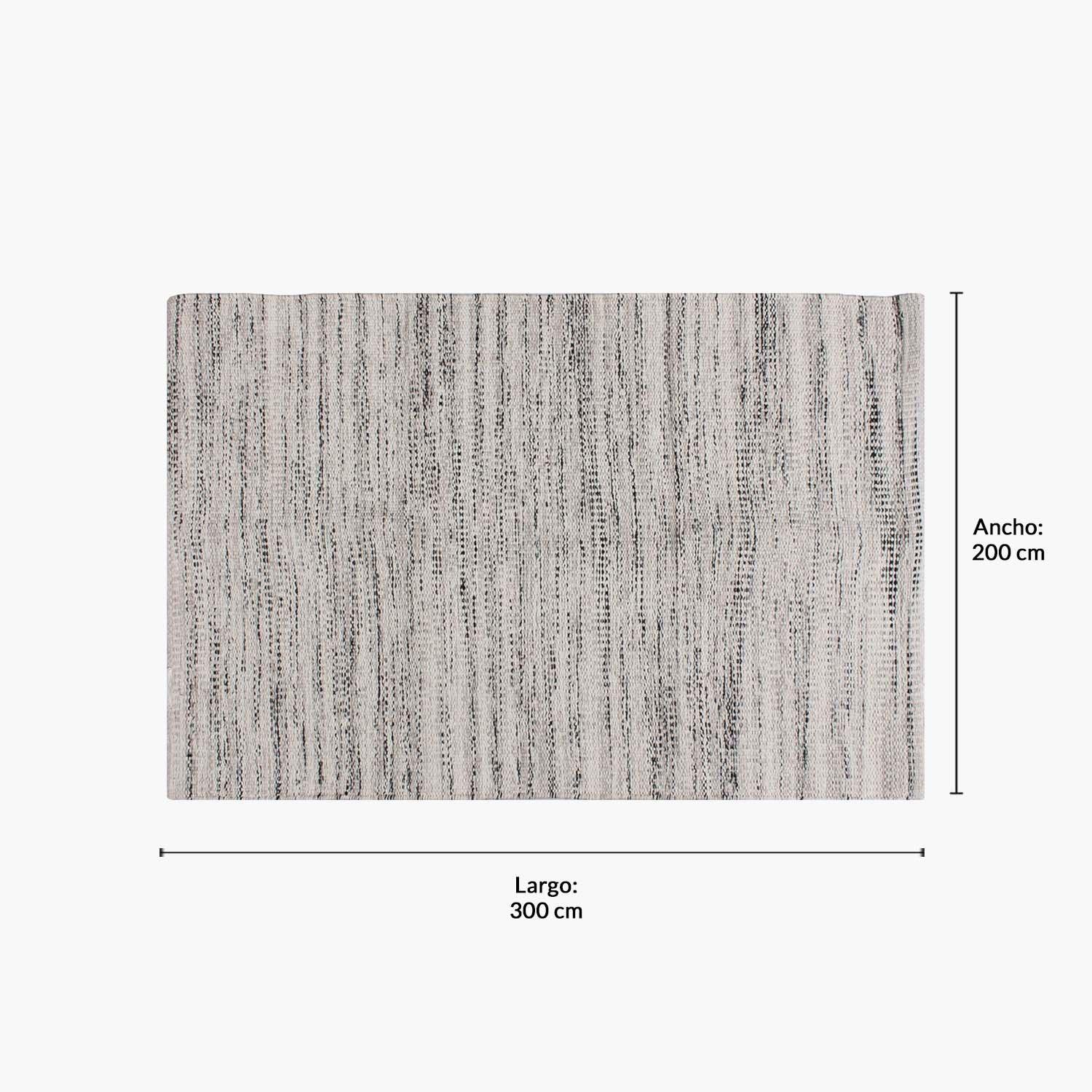 Alfombra Algodon Siwa 200x300 Gris-8