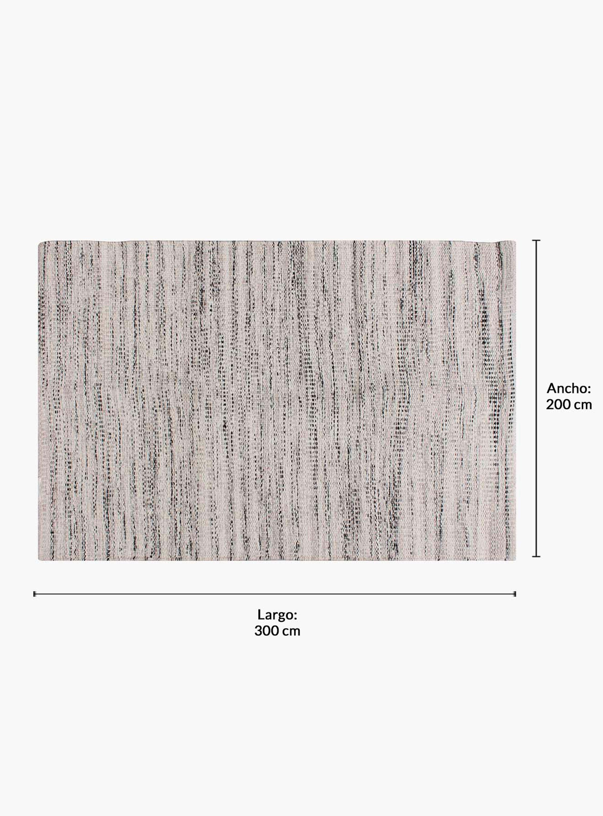 Alfombra Algodon Siwa 200x300 Gris-4