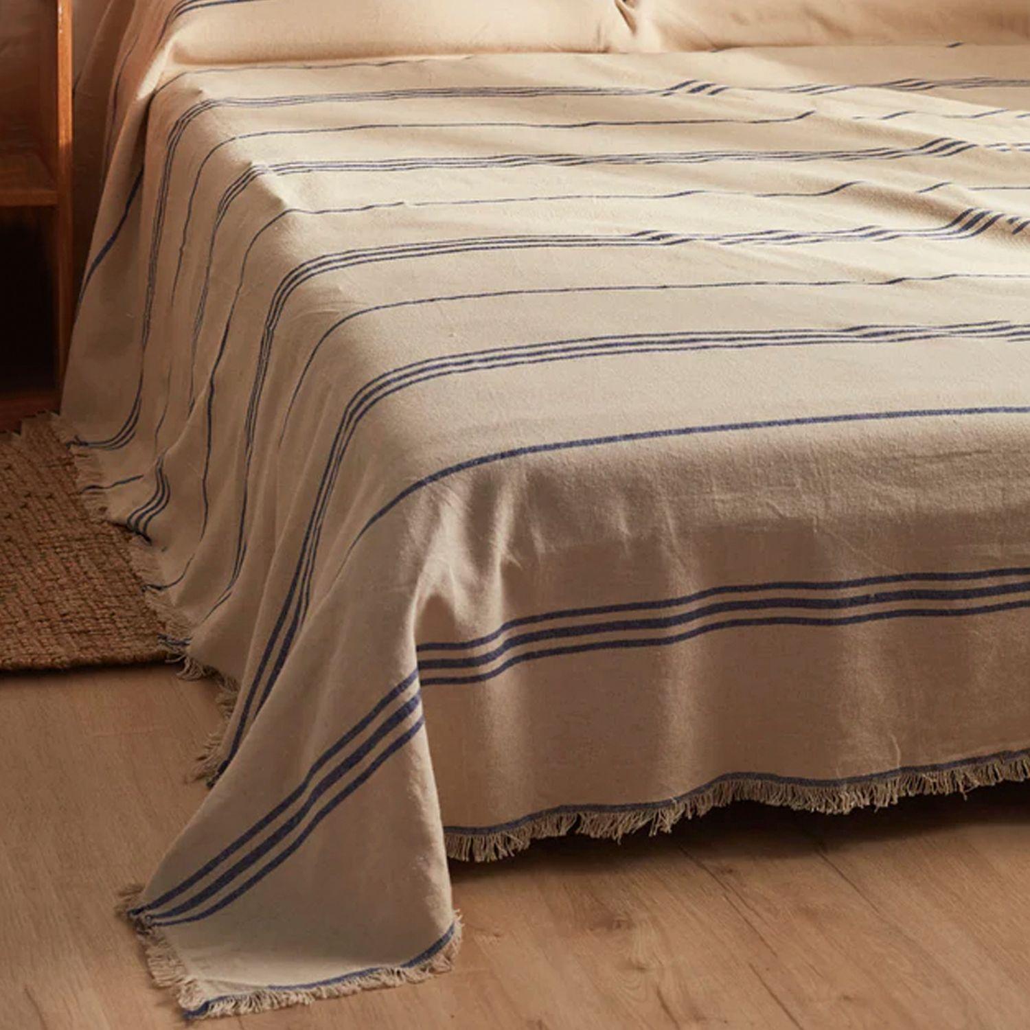 Cubrecama Capri 270x280 Azul (Cama King o Superking)-3