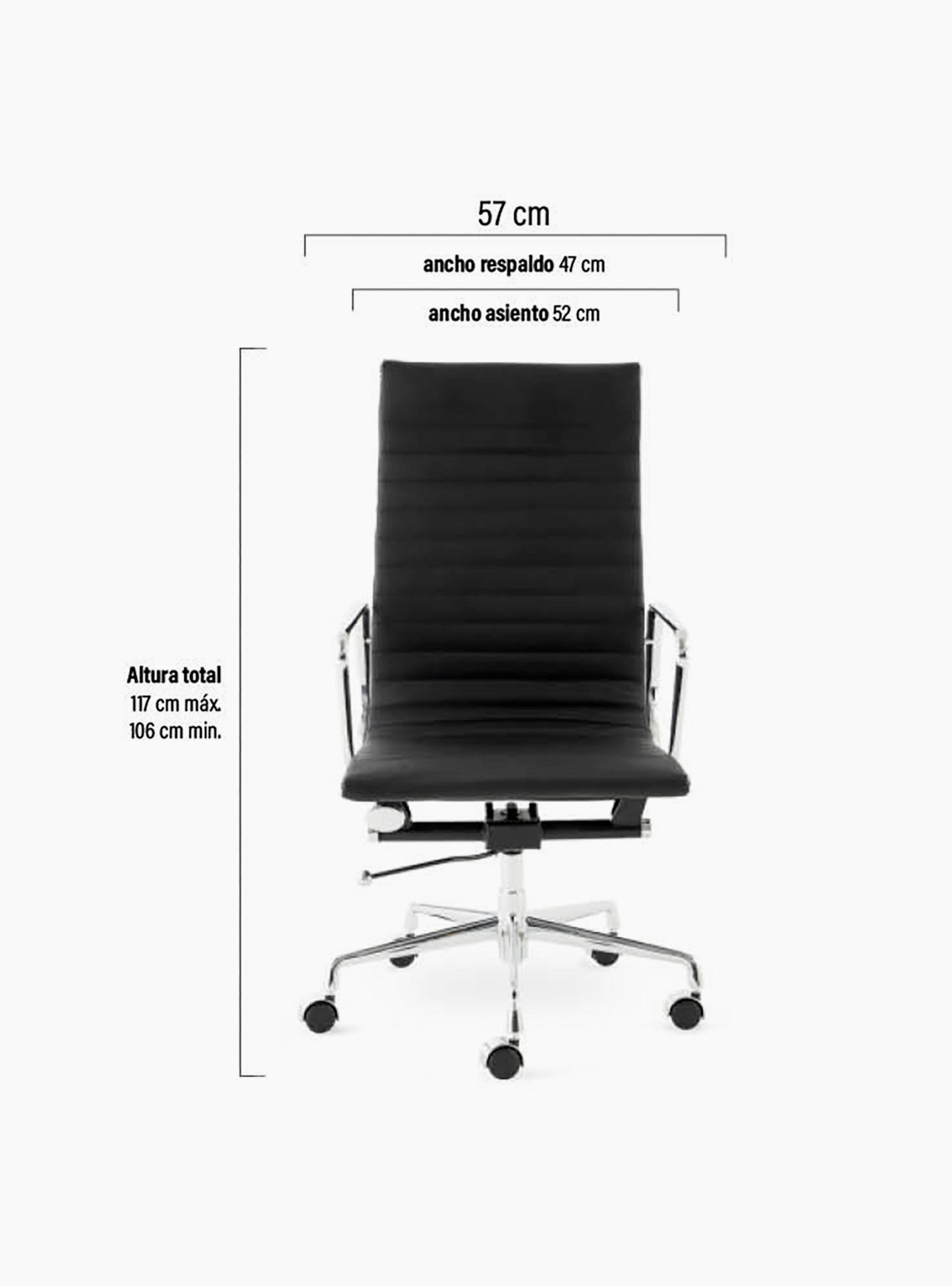 Silla Oficina Aluminium Alta-4