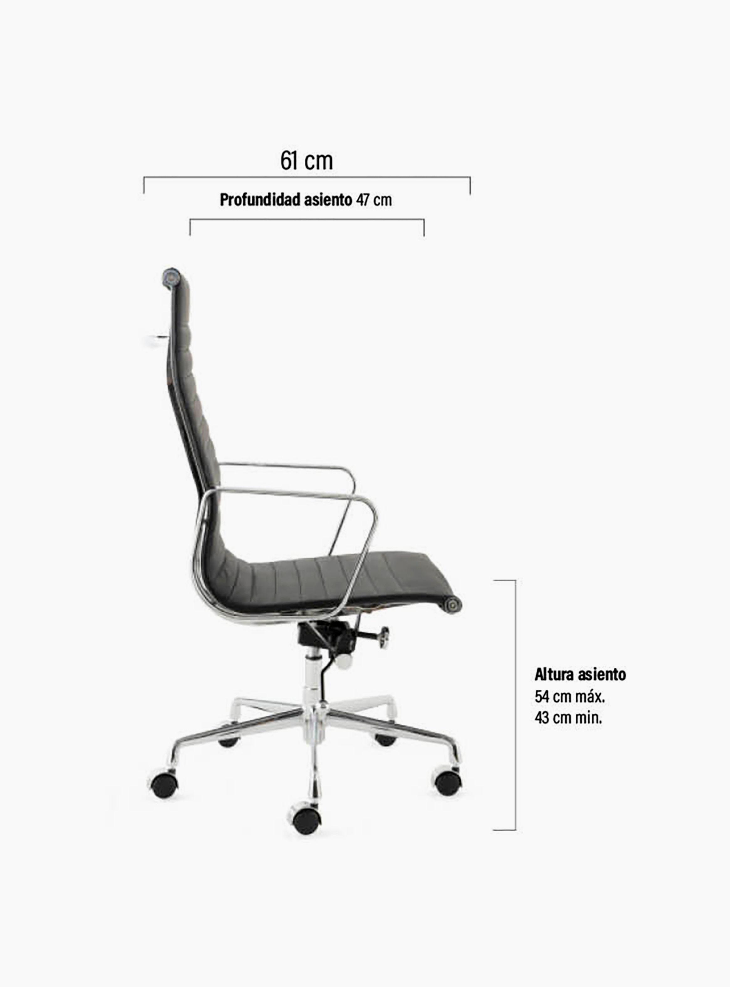 Silla Oficina Aluminium Alta-5
