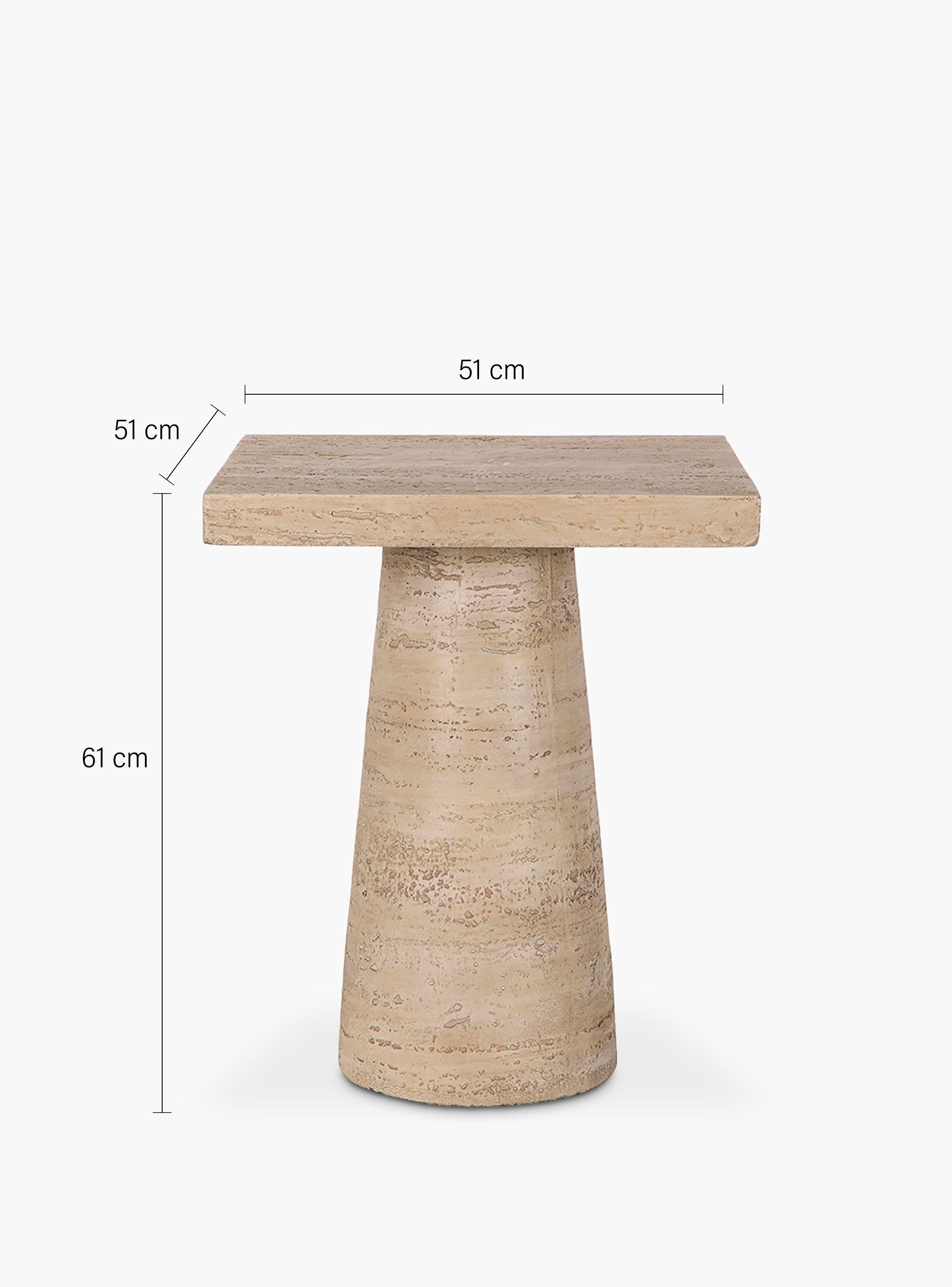 Mesa Lateral Tadeo Cuadrada Crudo-5