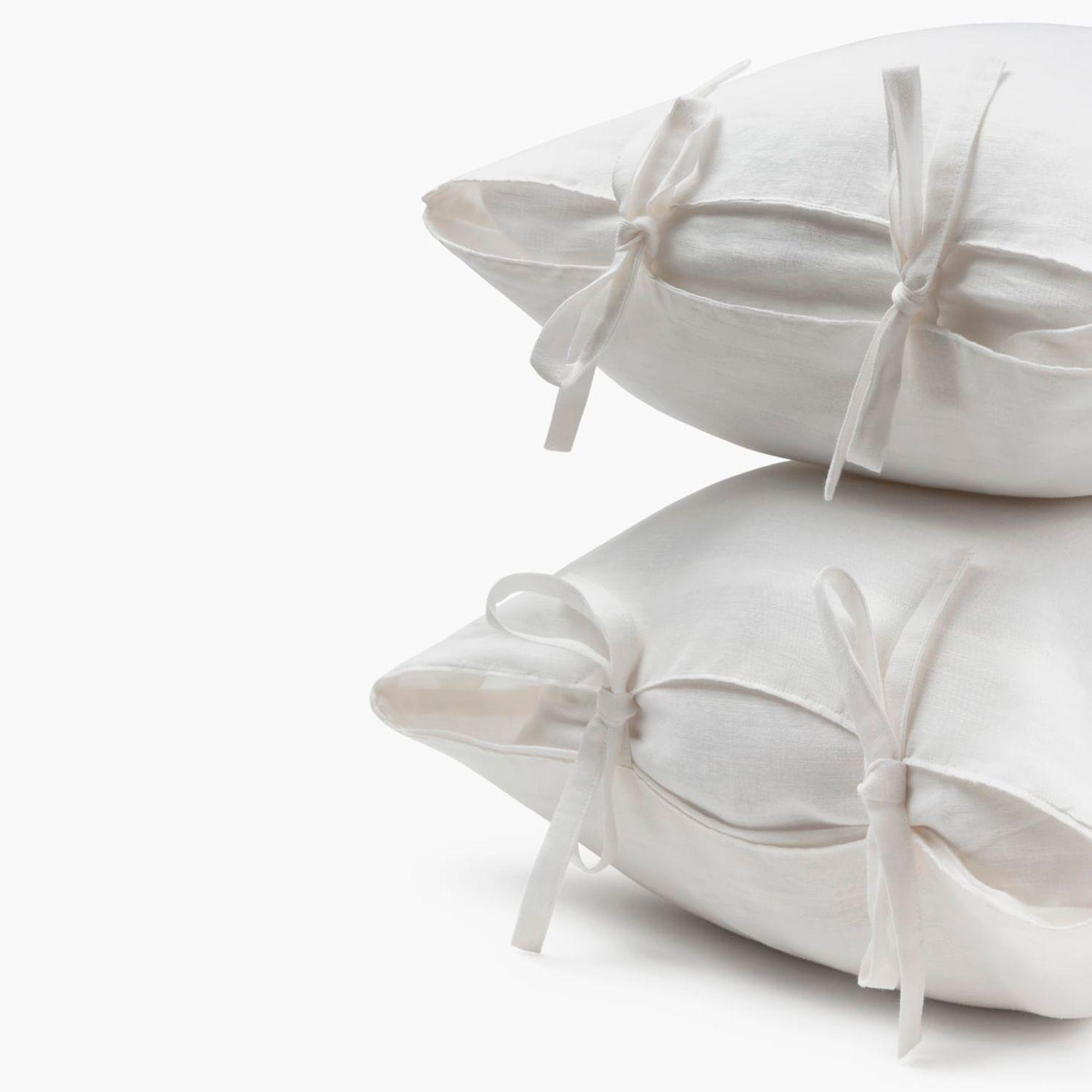 Pack 2 Fundas Almohada Ines 45x90 Blanco-1