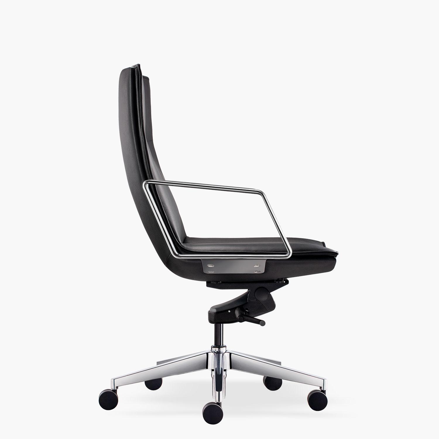 Silla oficina Alek Media Negro-2