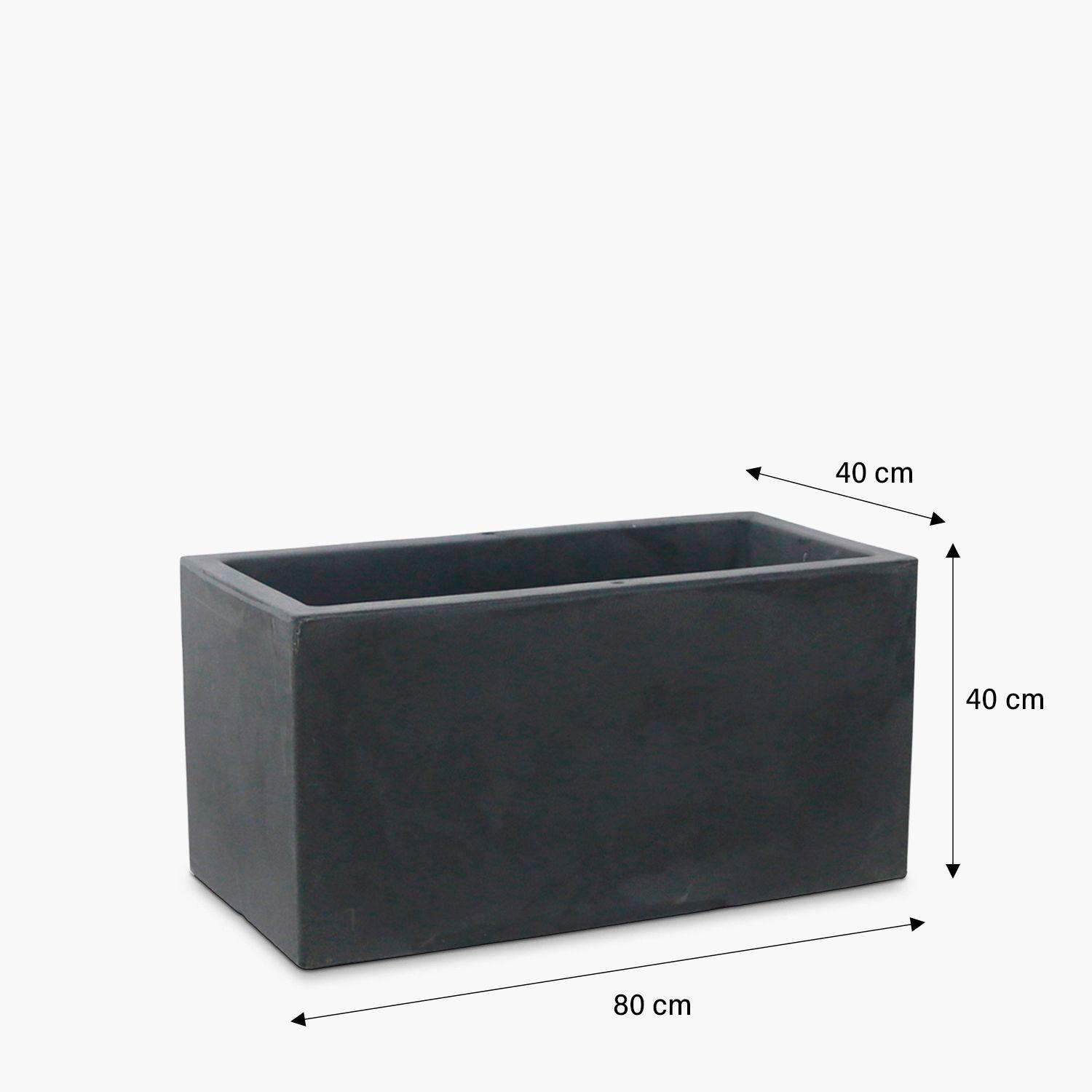 Macetero Patagonia 80x40 Gris Oscuro-1