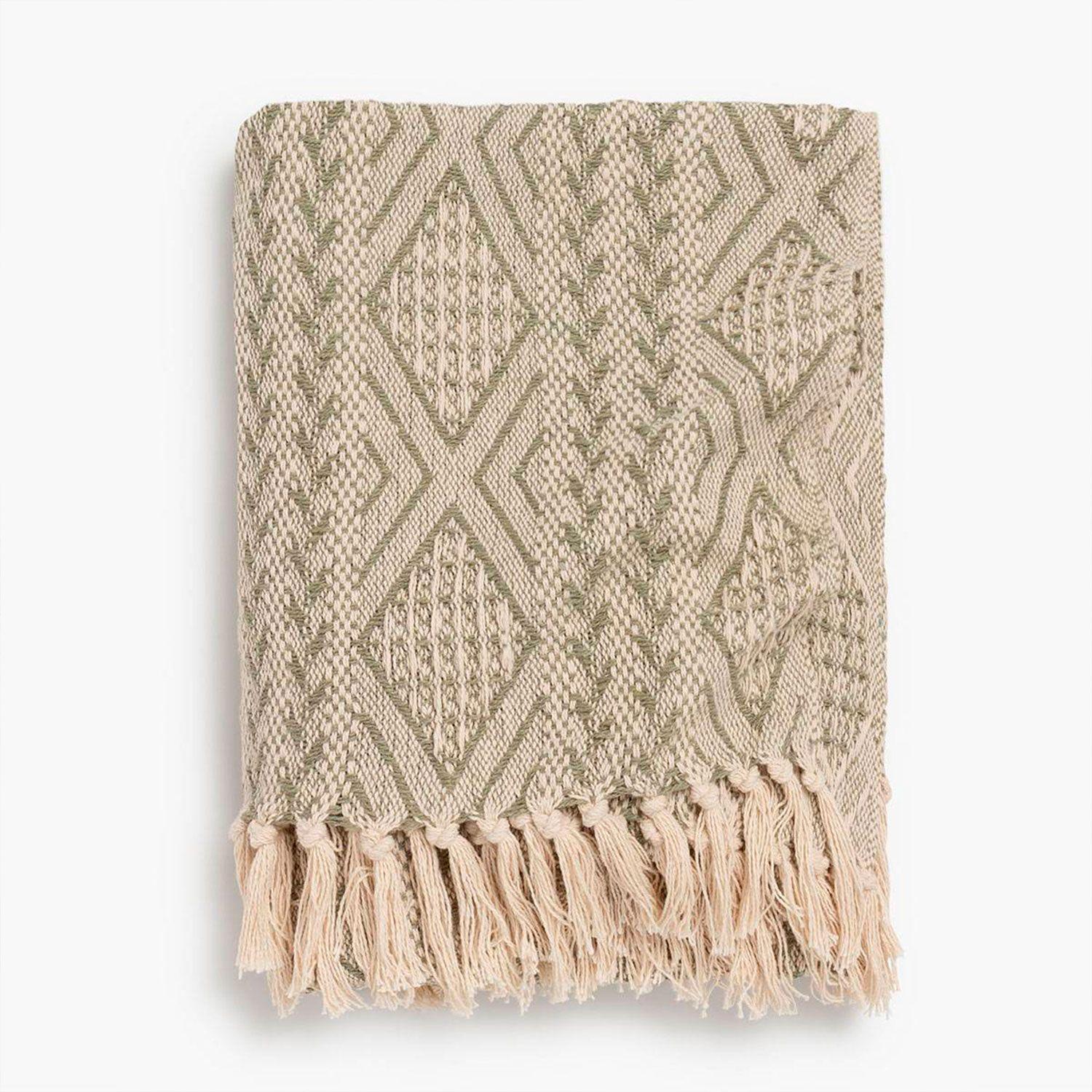 Manta Algodón Chicago 120X180 Verde-0