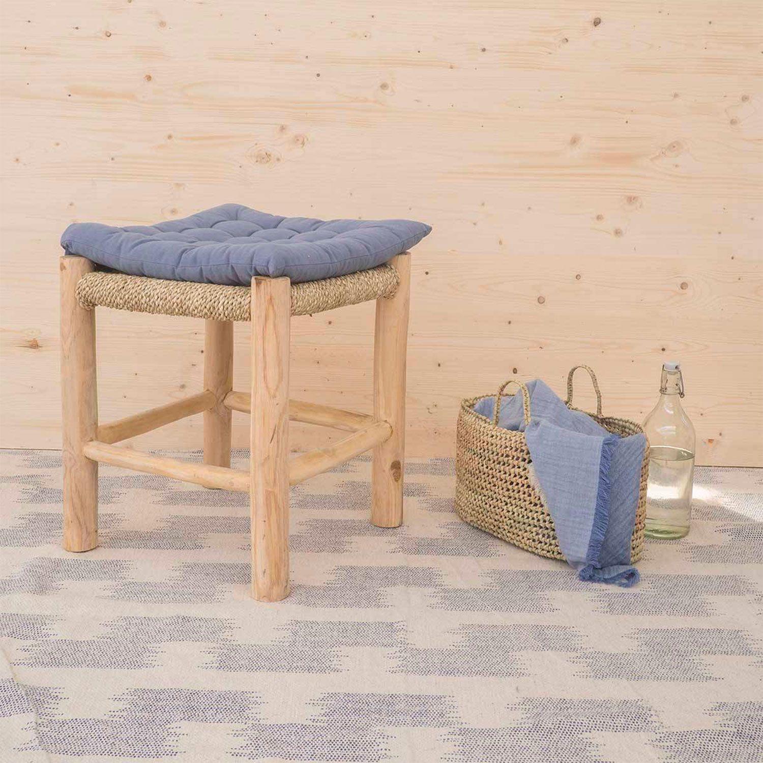 Cojin de Silla Algodón Gavema 40x40 Azul-2