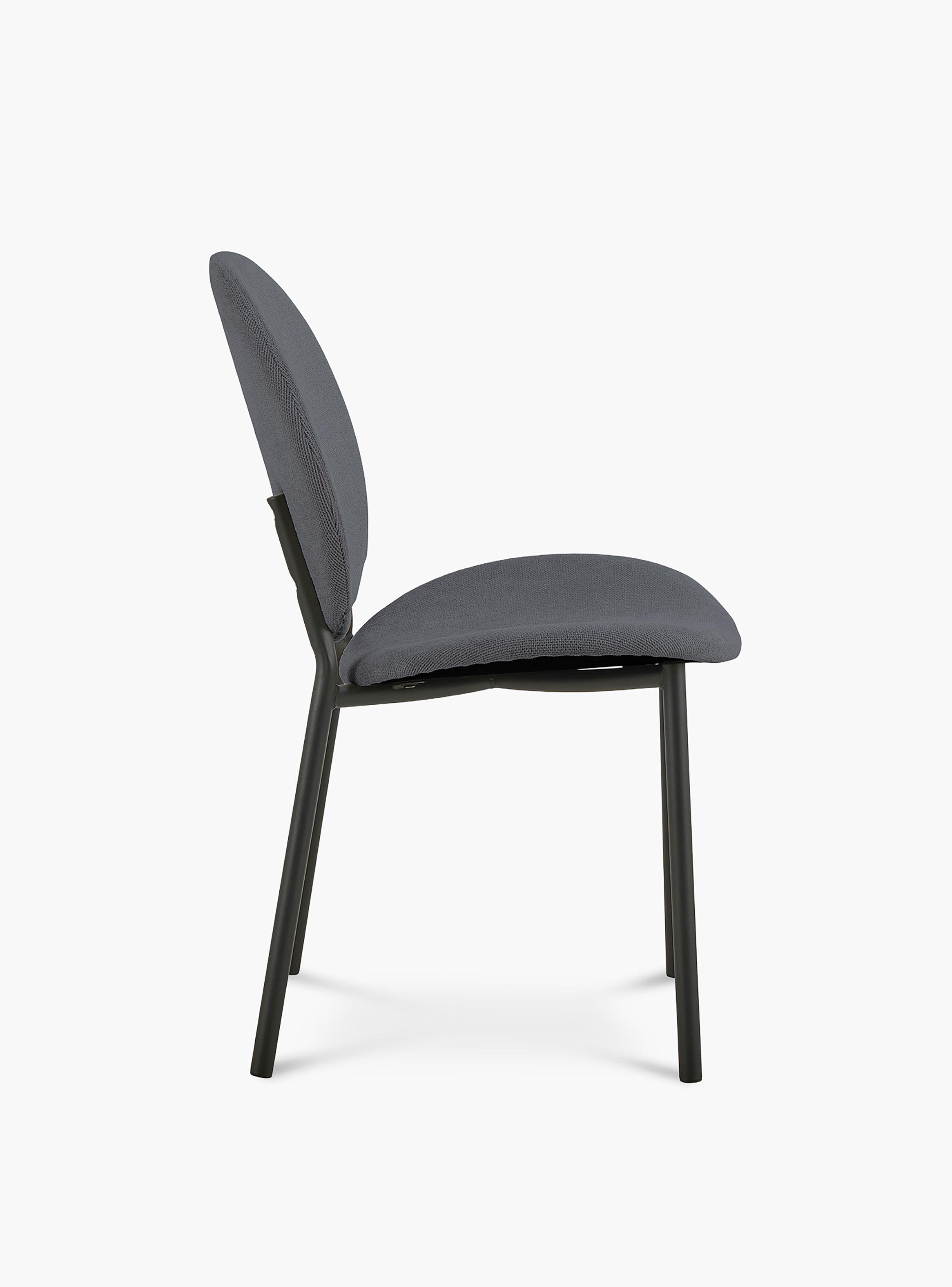 Silla Tapiz Cliff Gris Oscuro-2