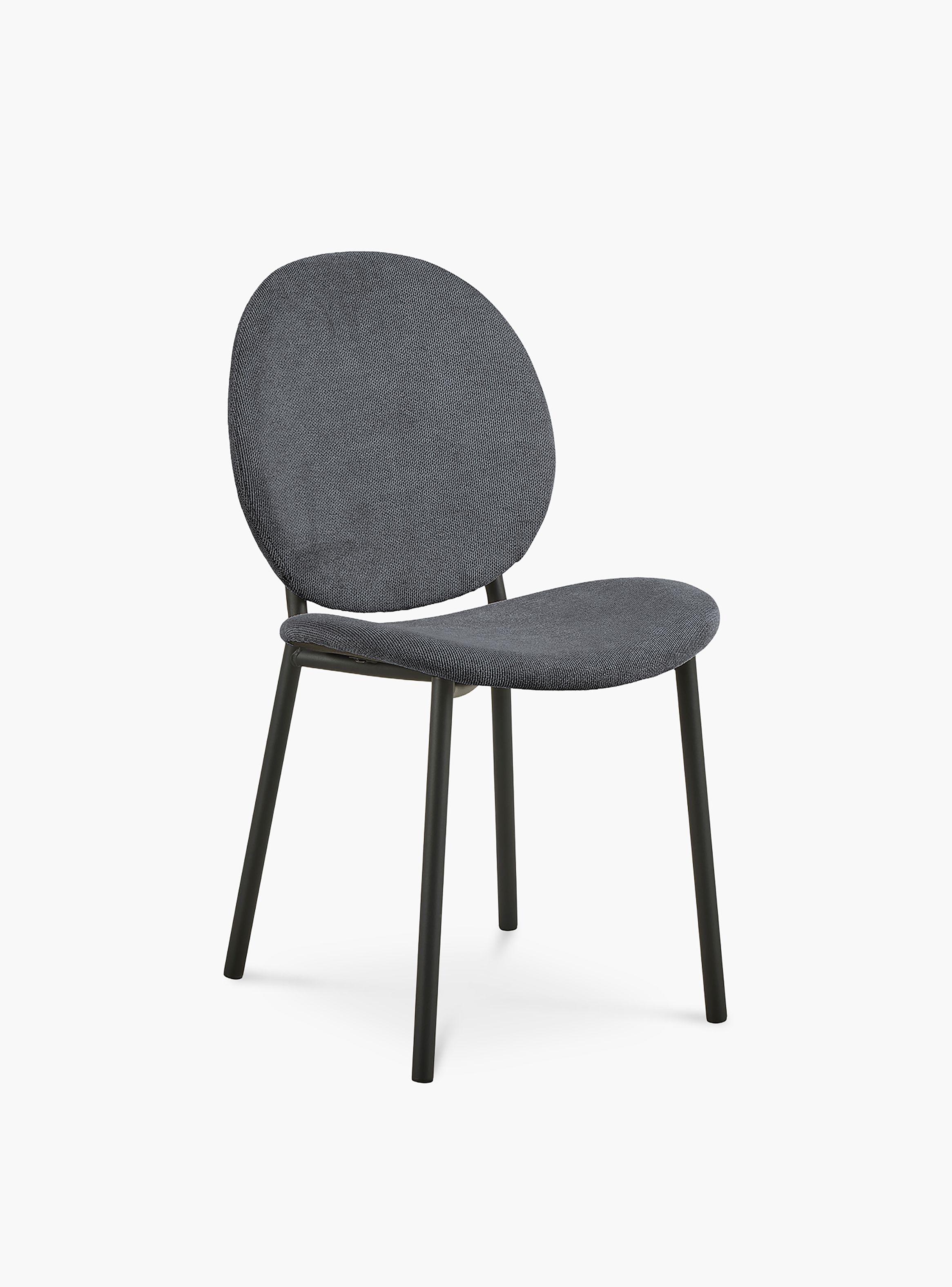 Silla Tapiz Cliff Gris Oscuro-3