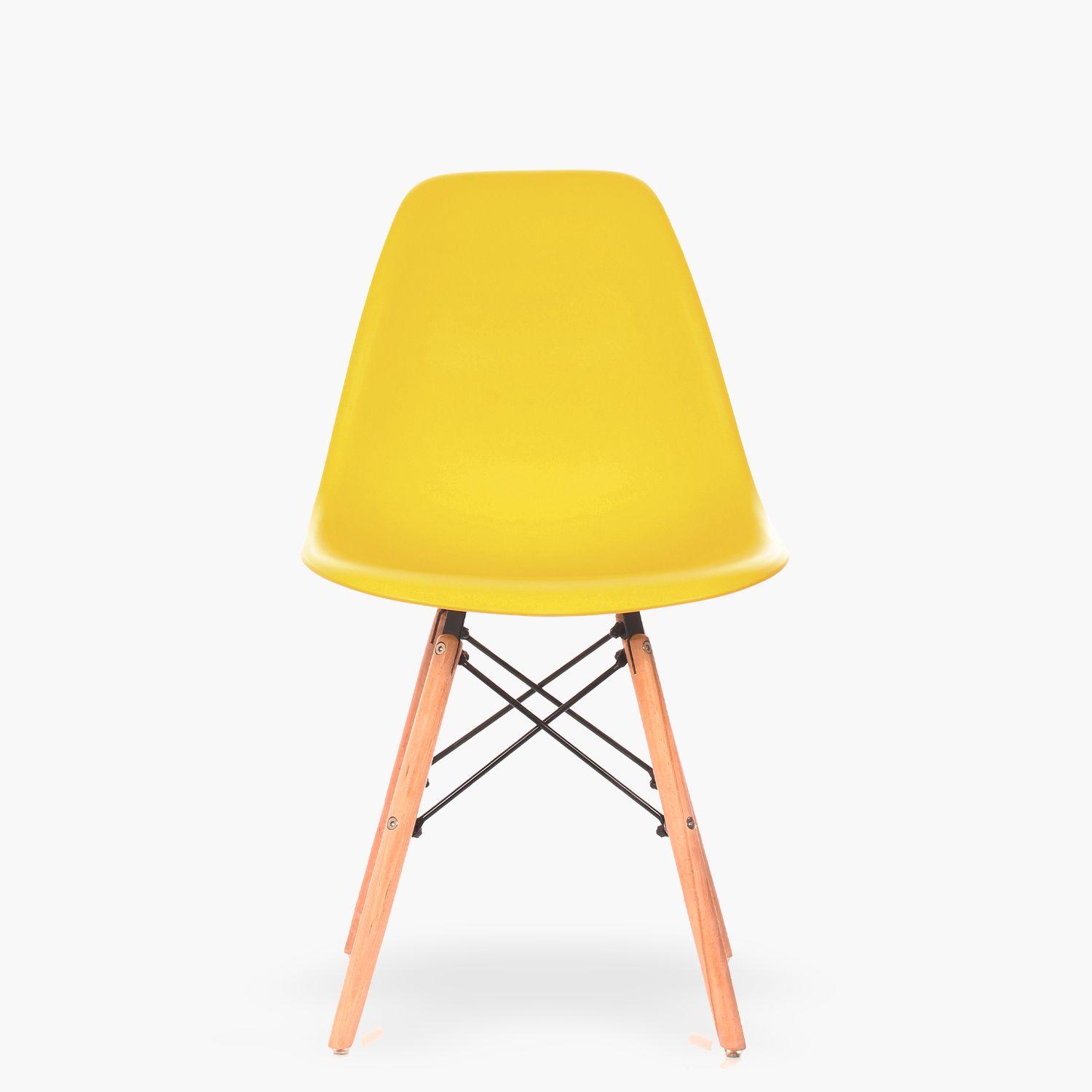 Silla DSW Réplica Eames Amarillo-0