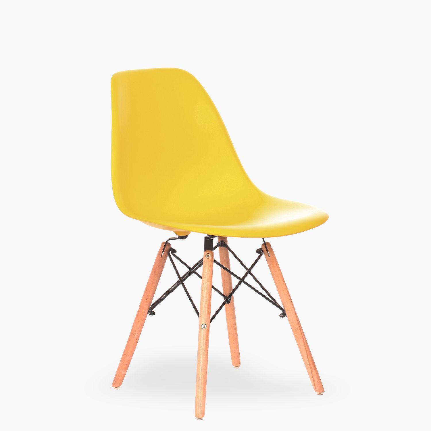 Silla DSW Réplica Eames Amarillo-1