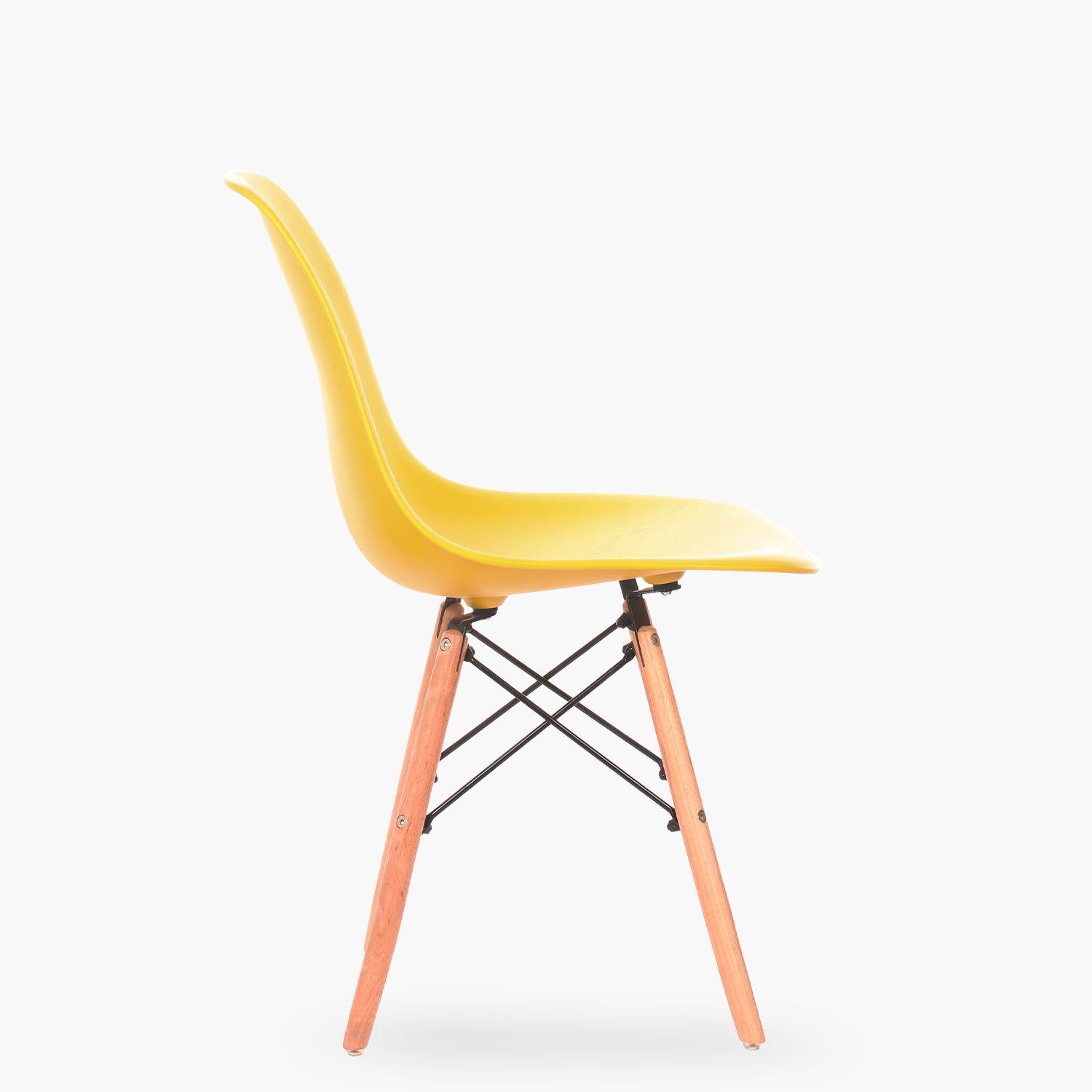 Silla DSW Réplica Eames Amarillo-2