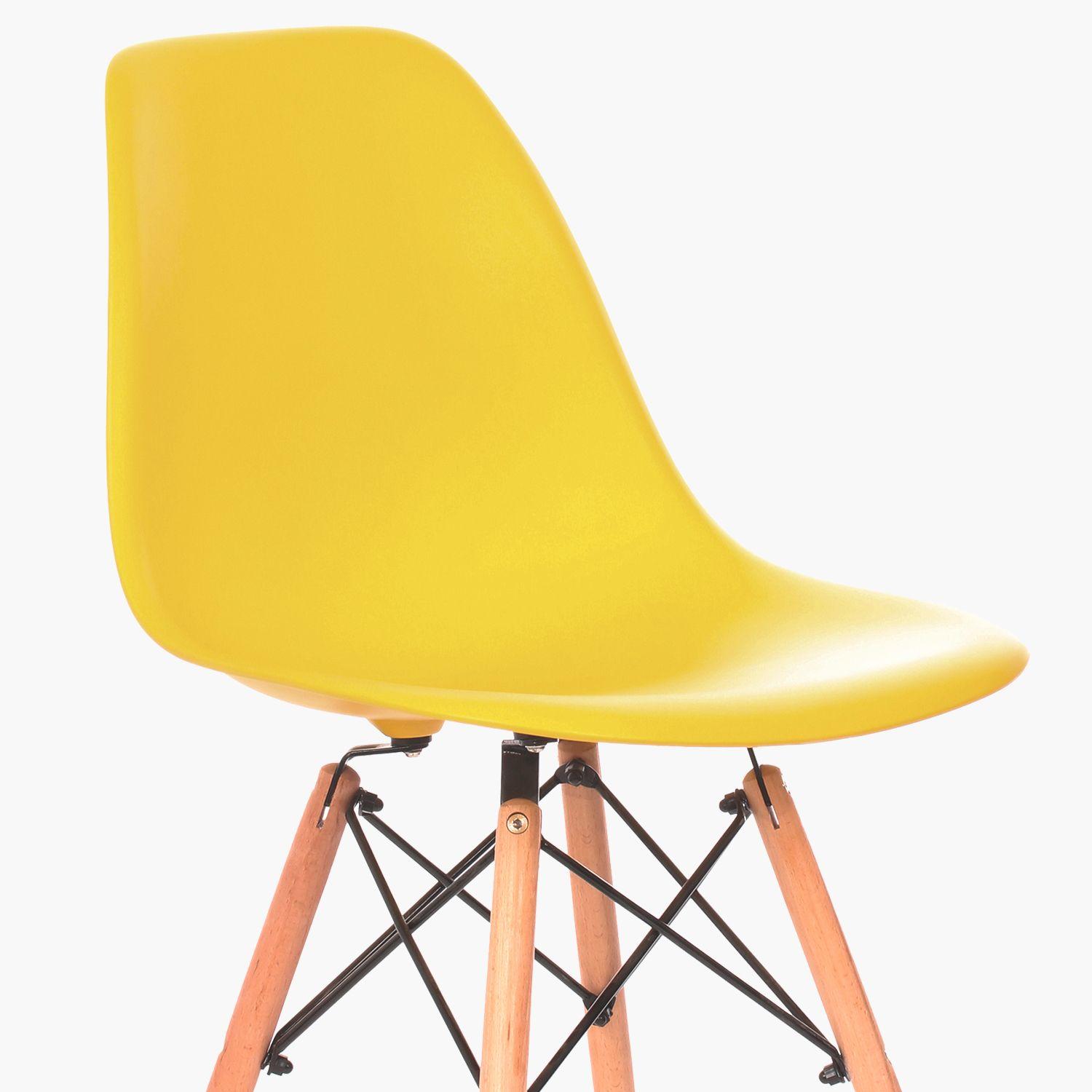 Silla DSW Réplica Eames Amarillo-4