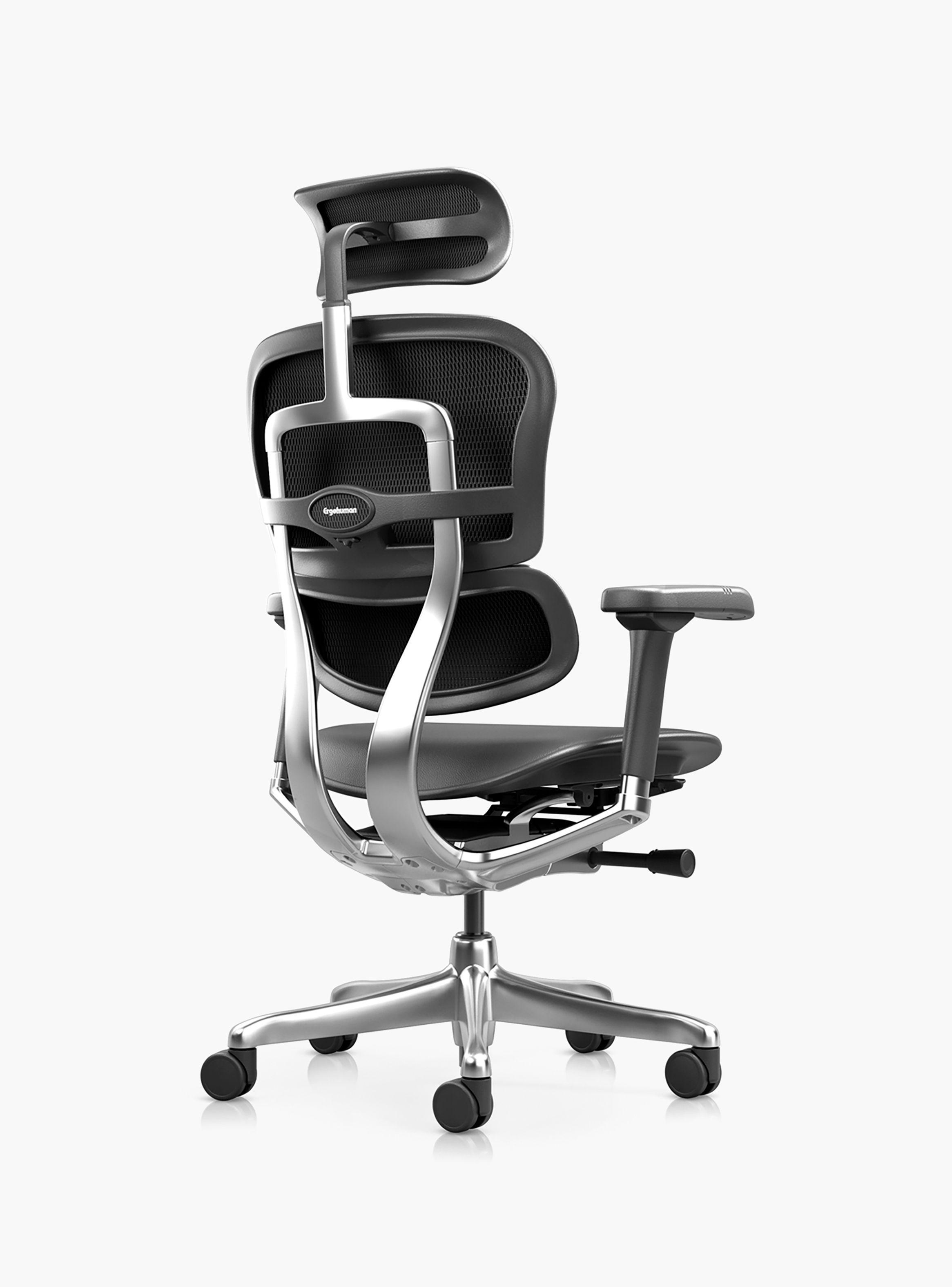 Silla Ergohuman Elite 2 Cuero Negro c/cabecero -3
