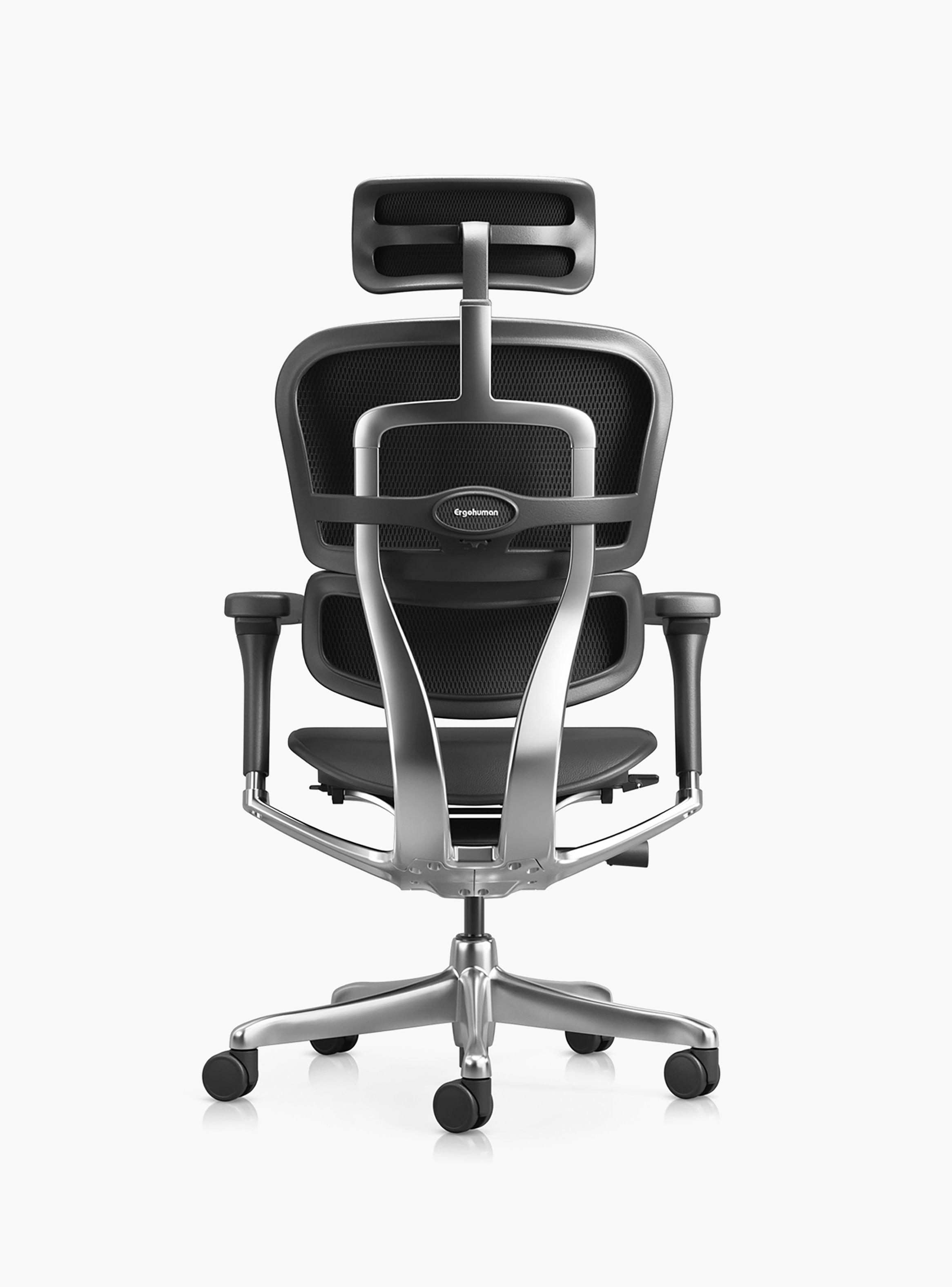 Silla Ergohuman Elite 2 Cuero Negro c/cabecero -4