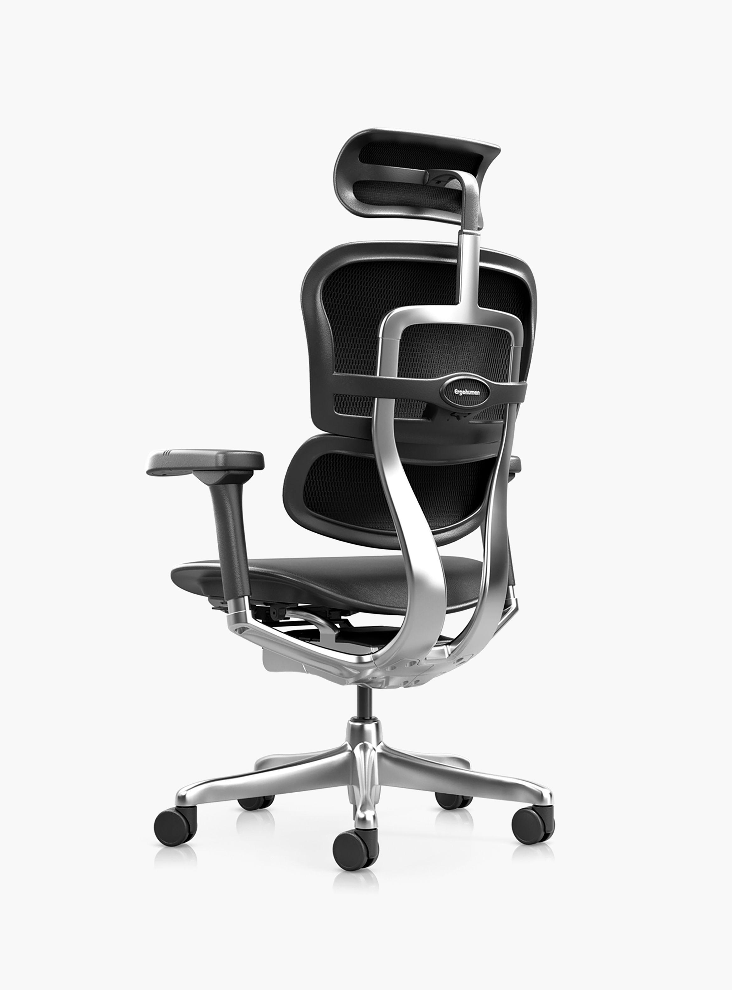 Silla Ergohuman Elite 2 Cuero Negro c/cabecero -5