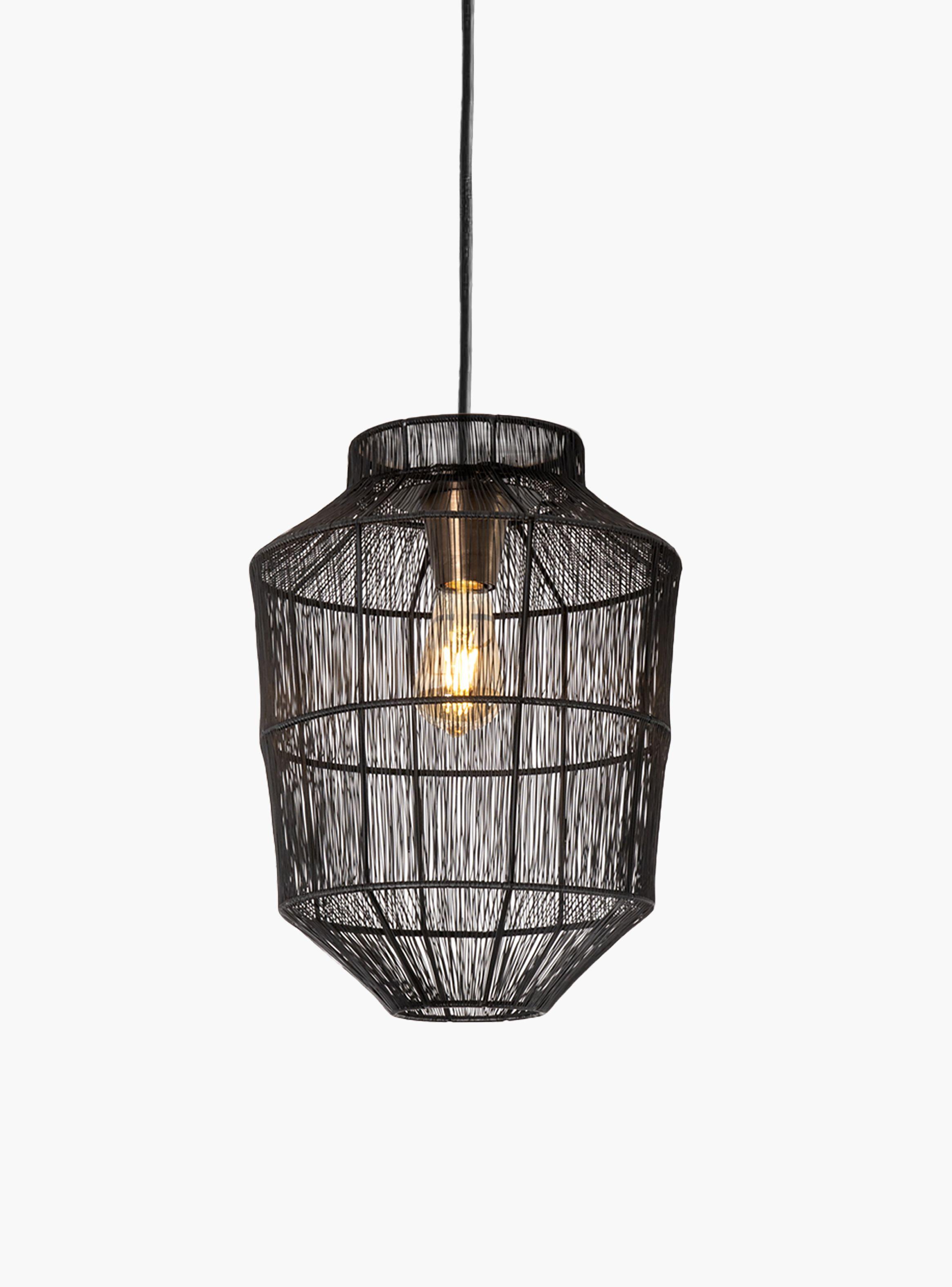 Lámpara de Colgar Klaus L Negro-0