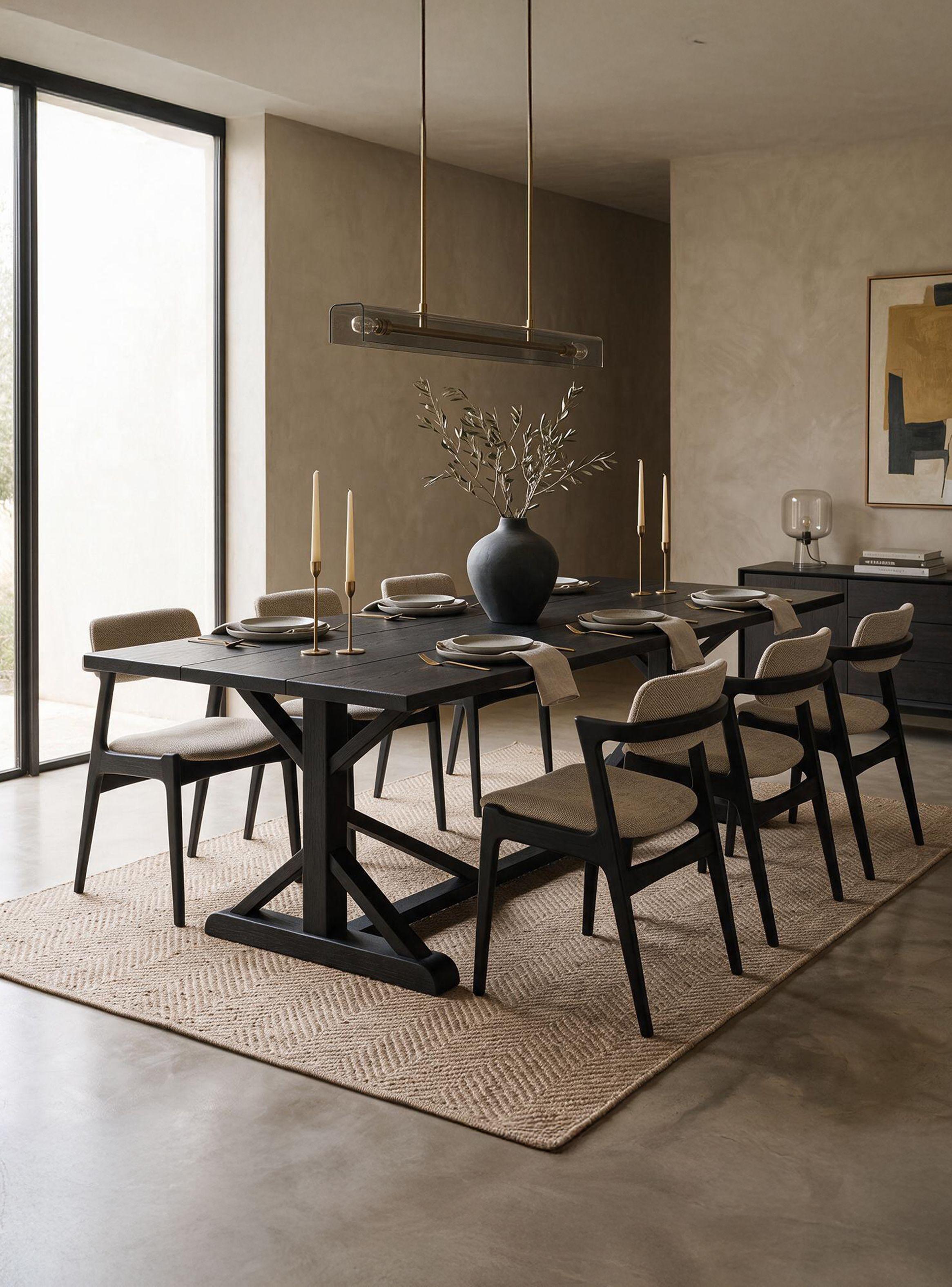 Mesa Comedor Puelo Negro-1