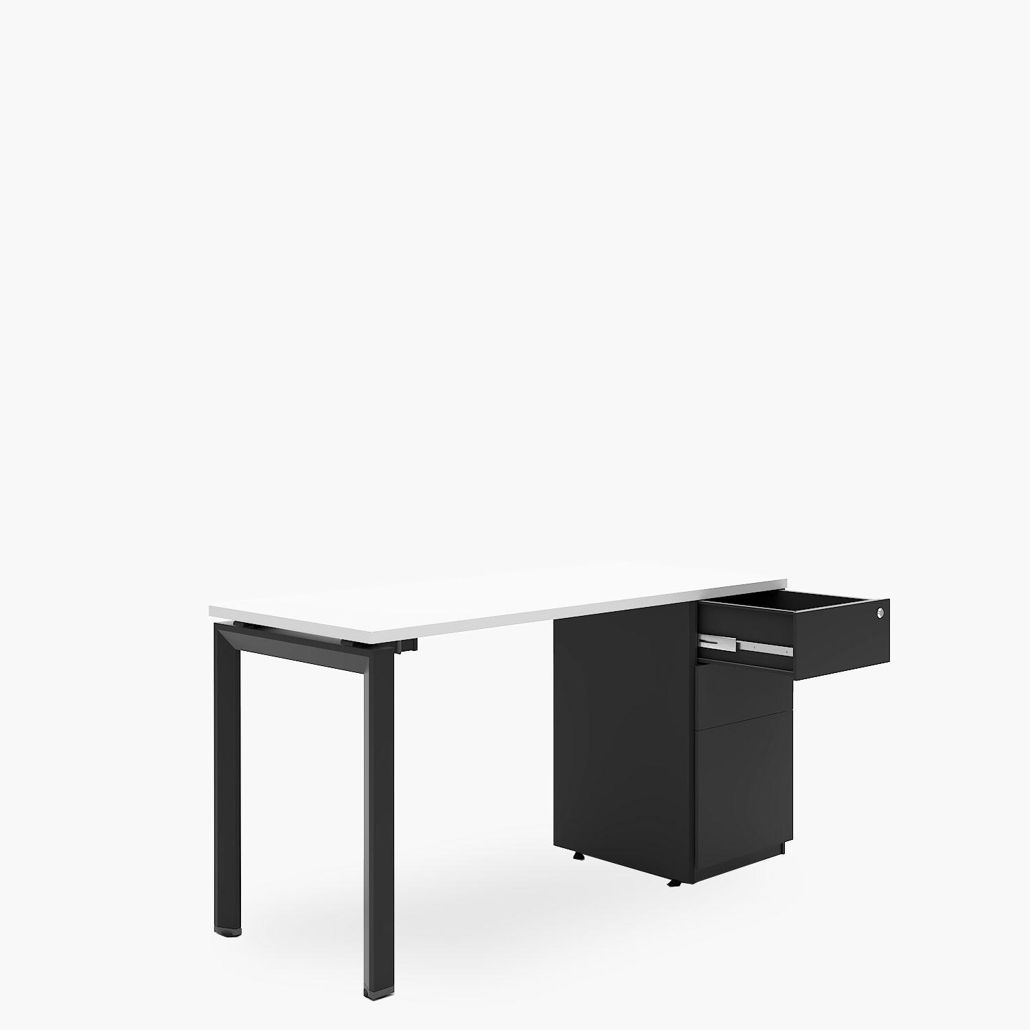 Escritorio Neo 140x60 con cajonera metálica-2