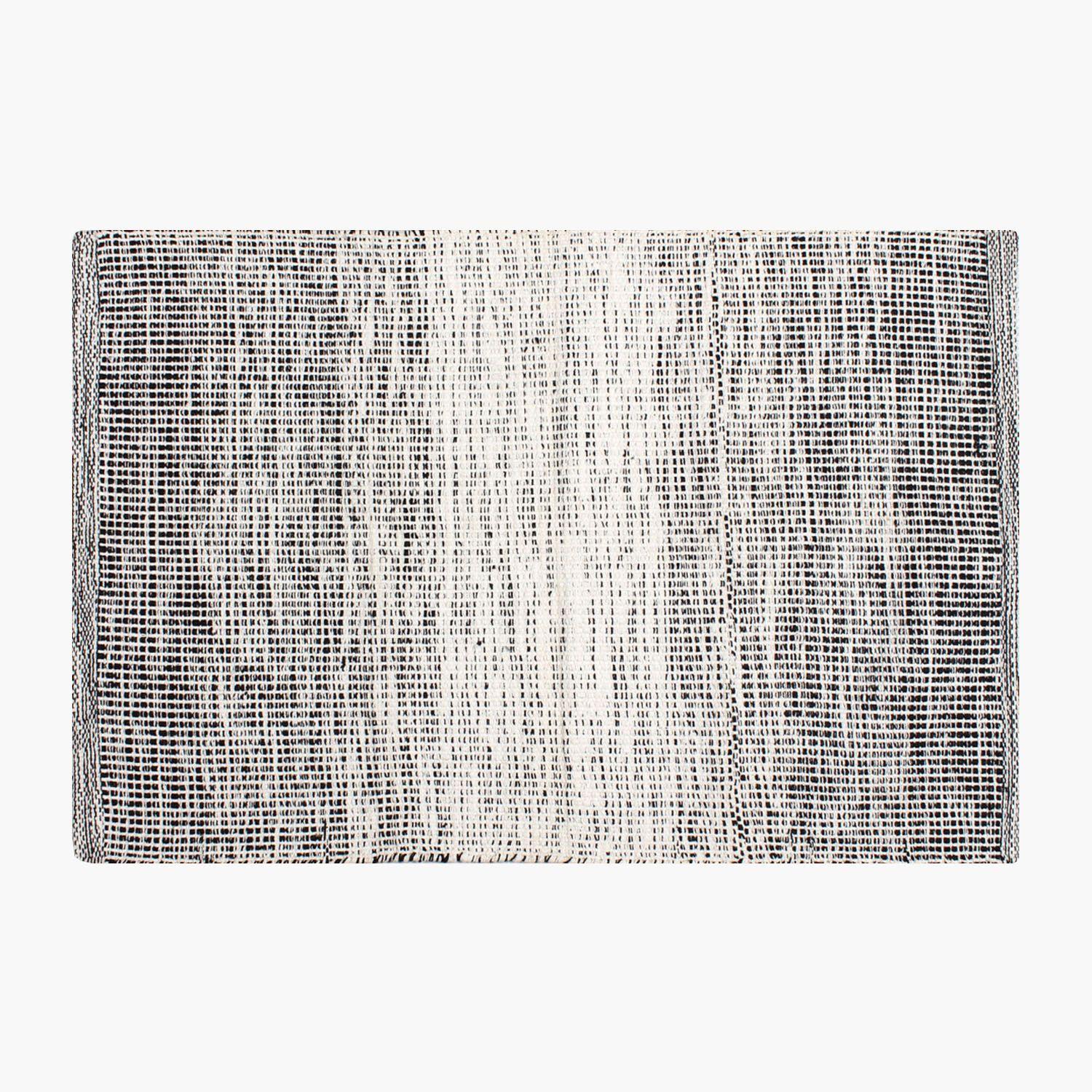 Alfombra Algodon Cairo 300x400 Negro-1