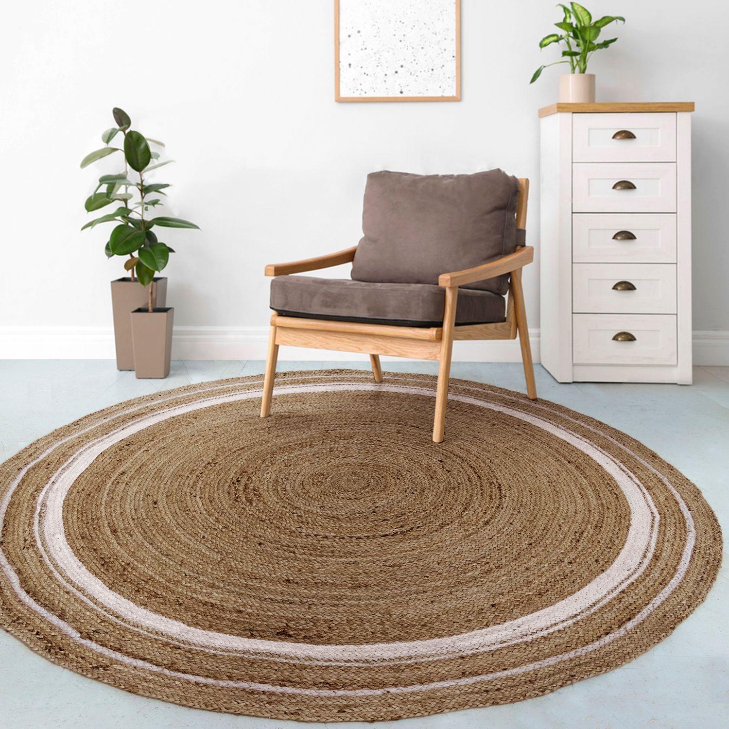Alfombra Yute Indu D160 Natural-1